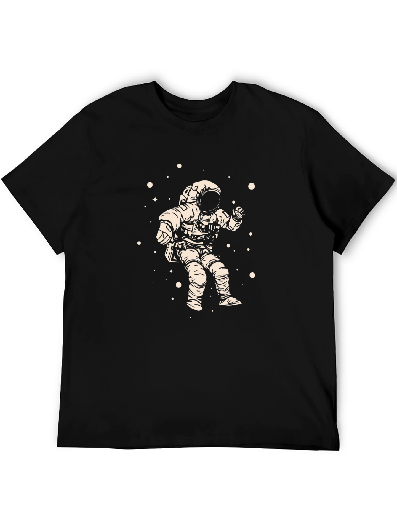 Astronaut Graphic Black Tee - Explore the Universe