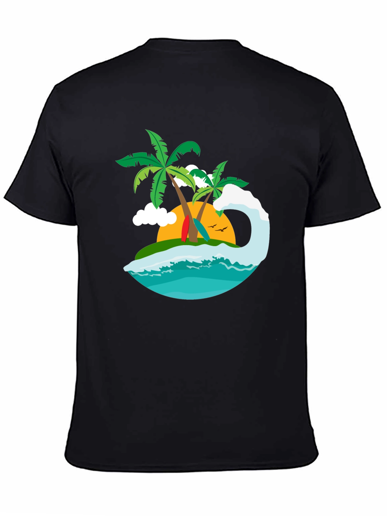 Tropical Island Graphic Tee - Surfs Up!