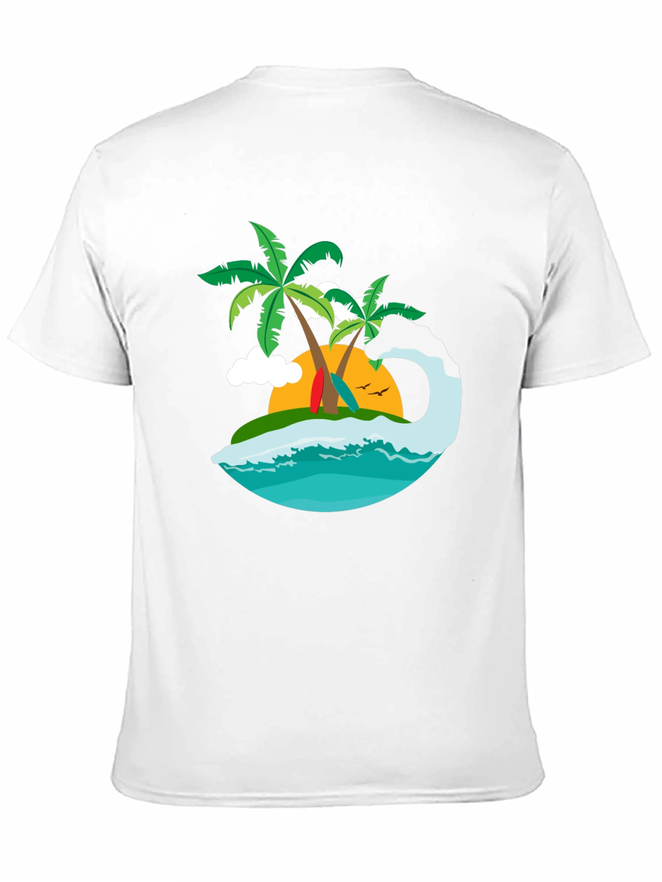 Tropical Island Graphic Tee - Surfs Up!