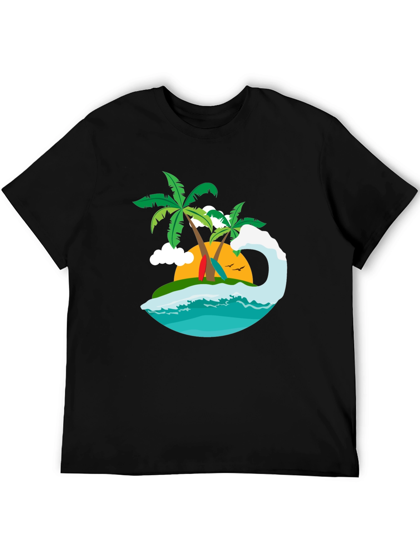 Tropical Island Graphic Tee - Surfs Up!