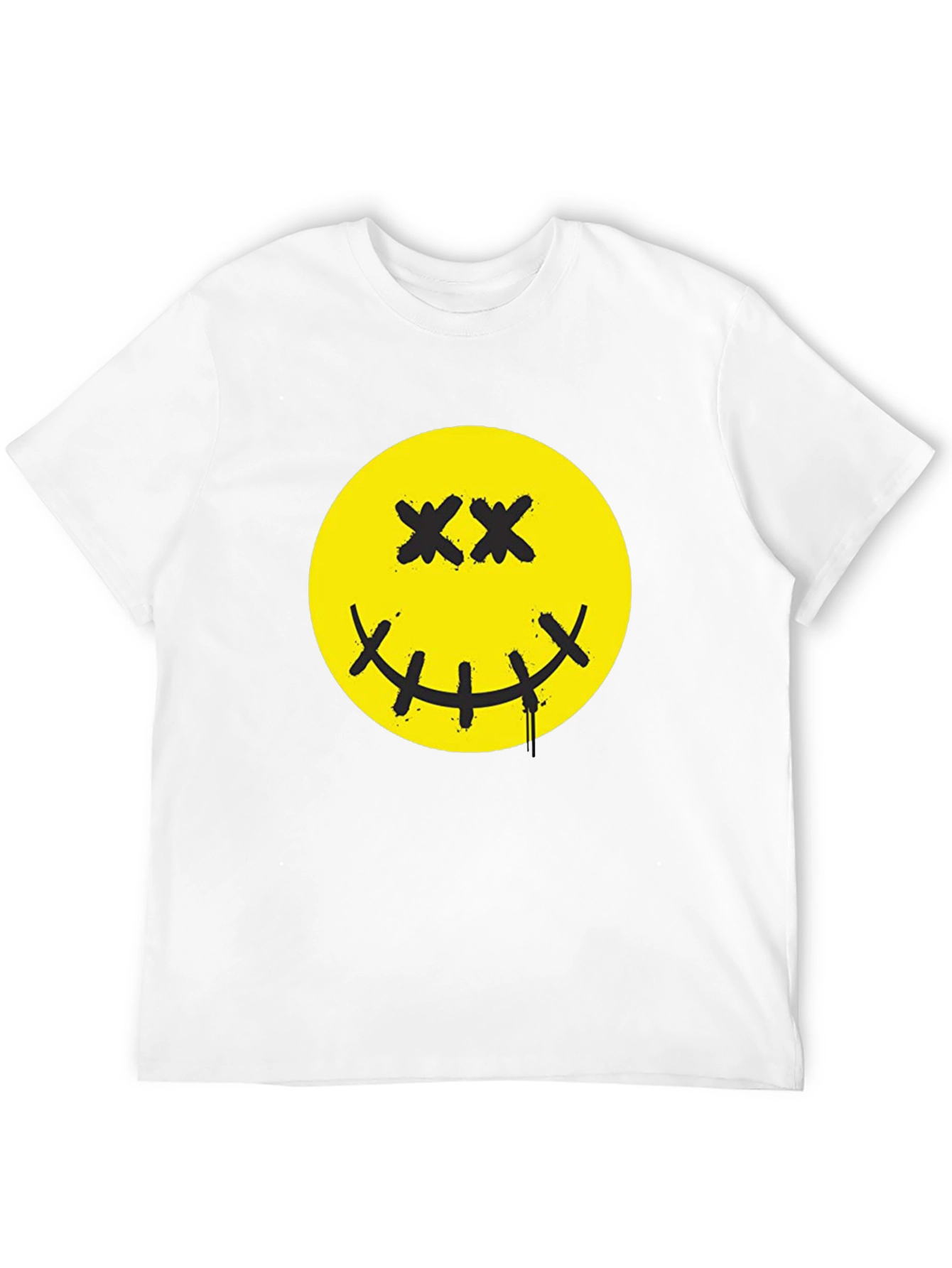 Smiley Face Graphic Print T-Shirt