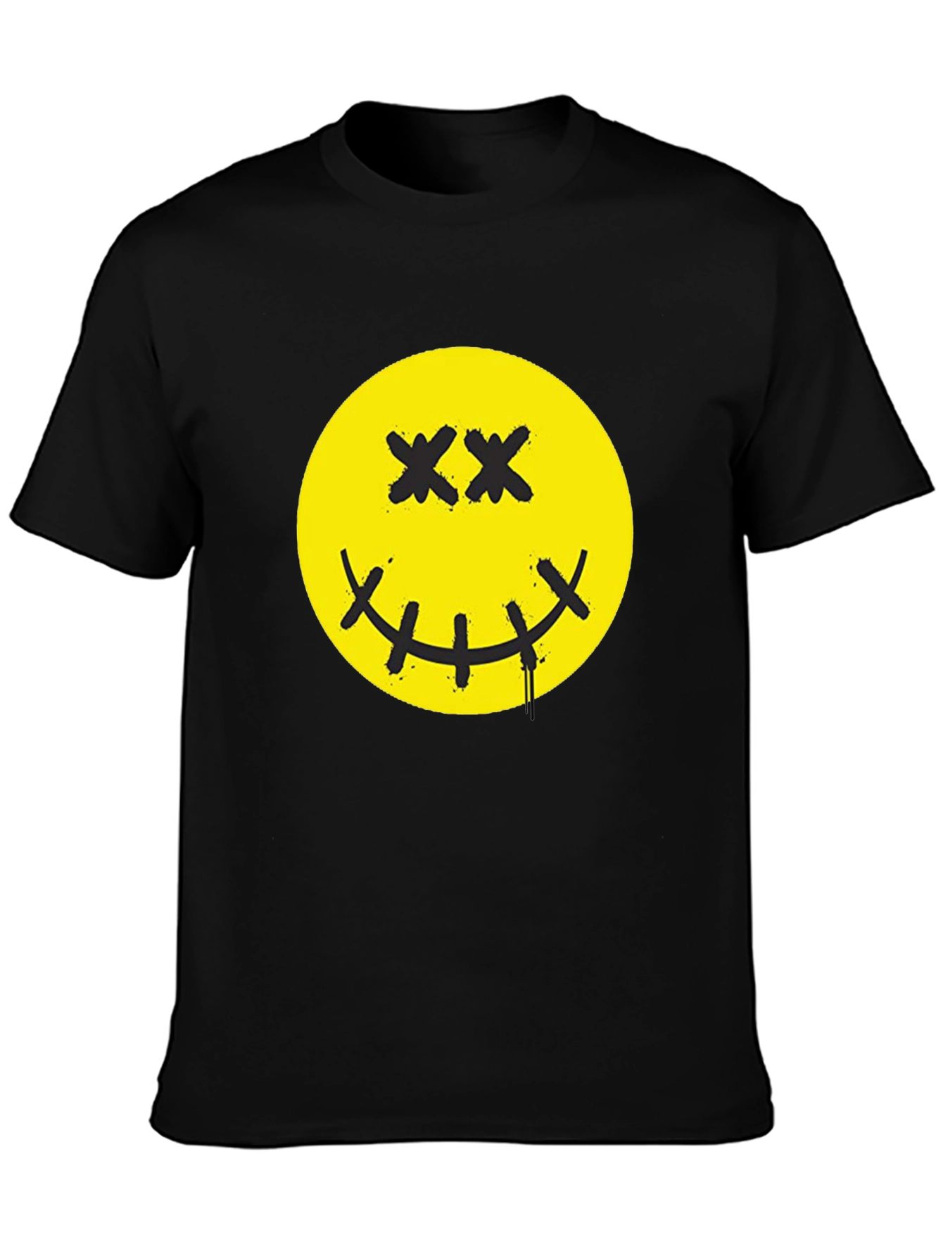 Smiley Face Graphic Print T-Shirt