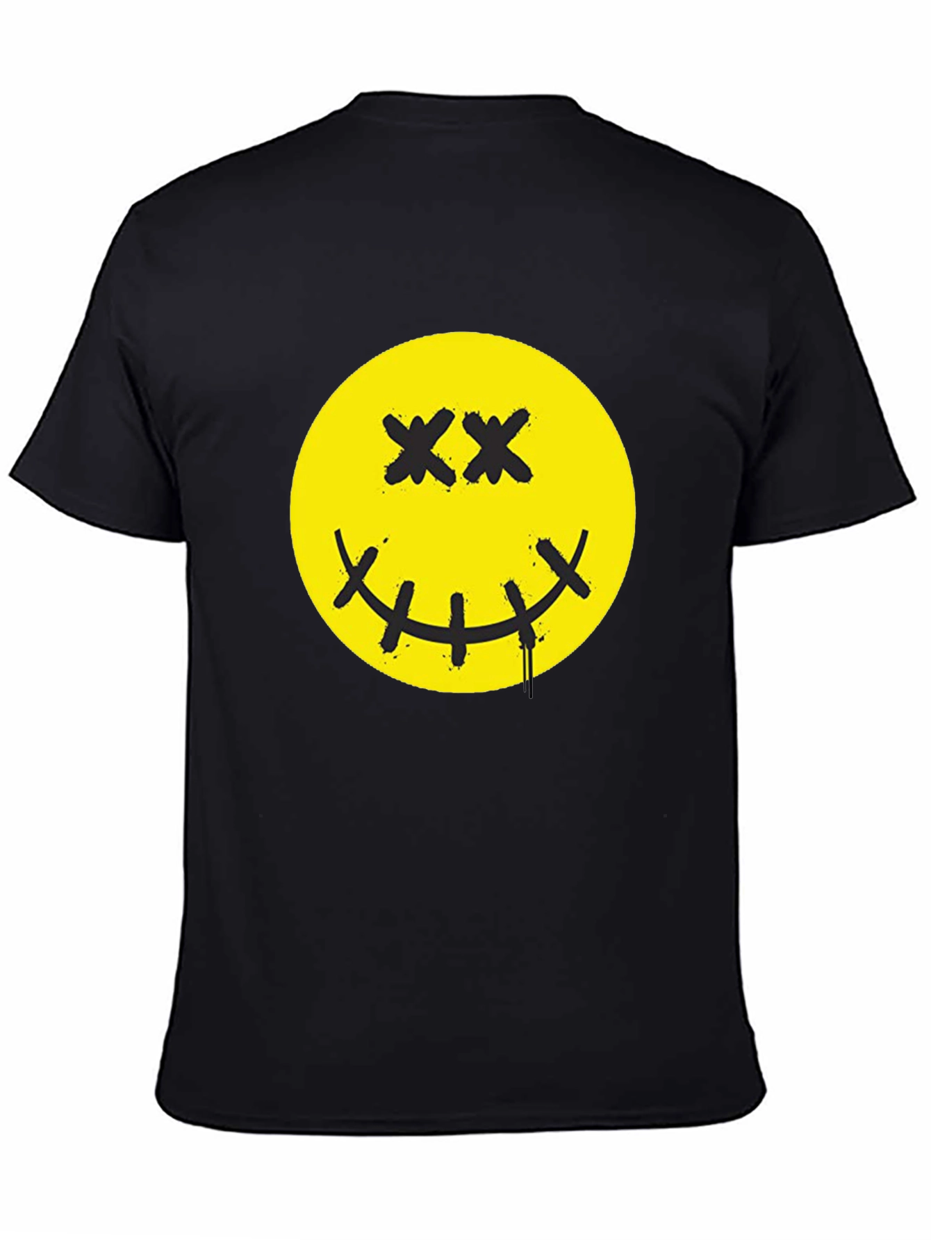 Smiley Face Graphic Print T-Shirt