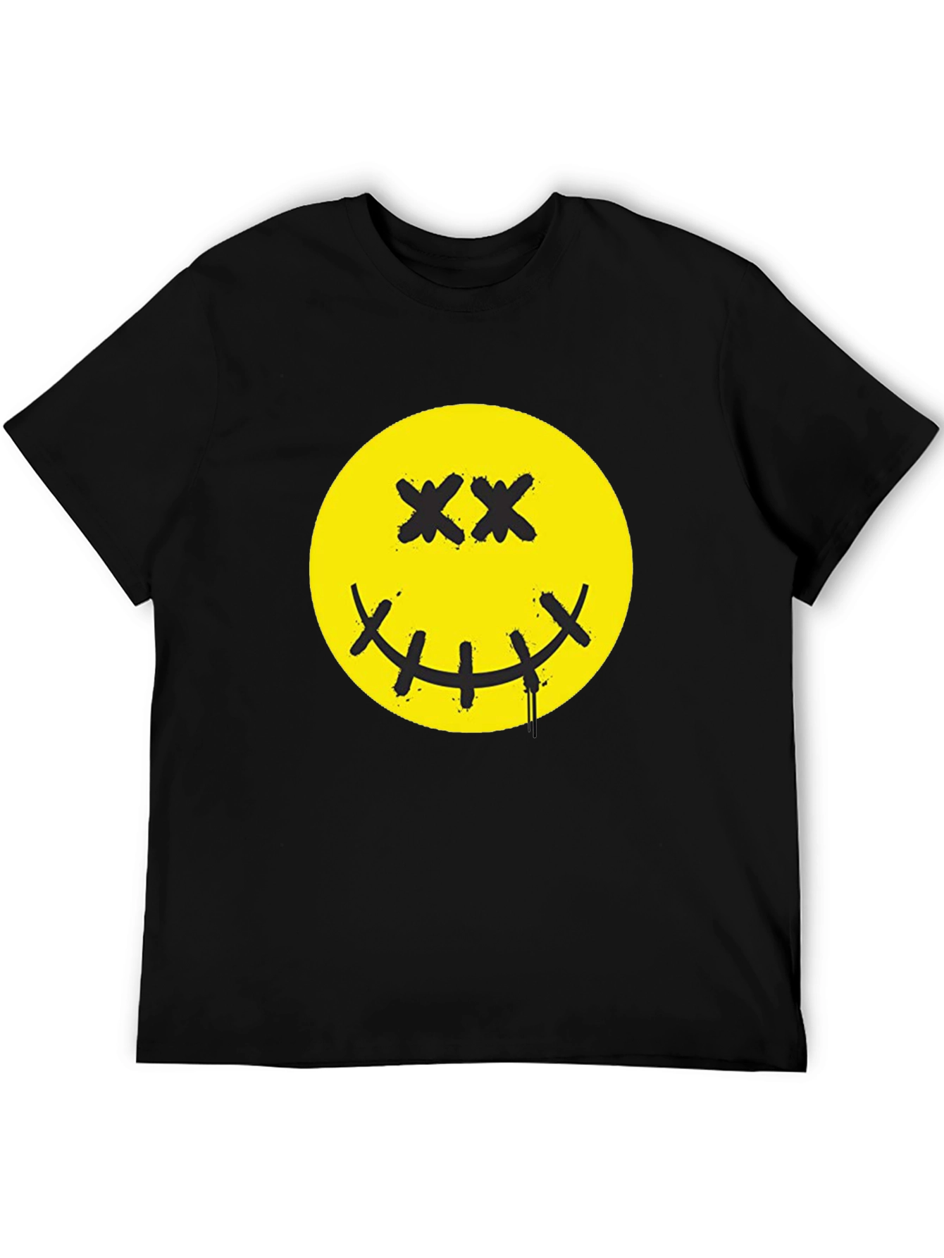 Smiley Face Graphic Print T-Shirt