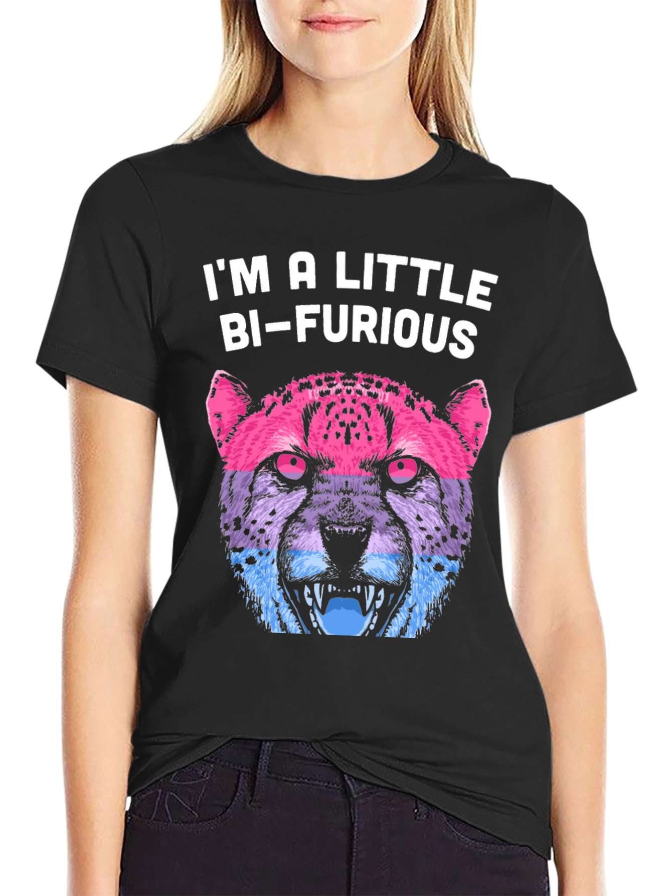 Bi-Furious Graphic T-Shirt - LGBTQ+ Pride