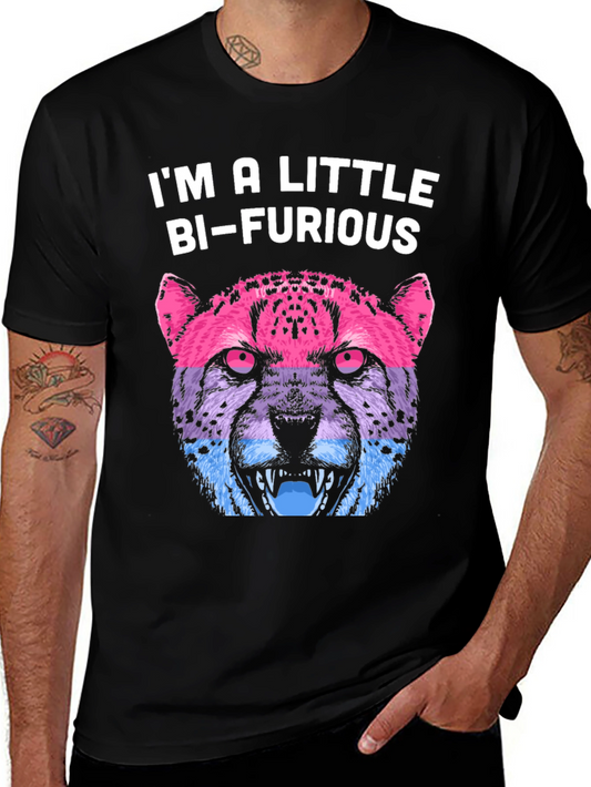 Bi-Furious Graphic T-Shirt - LGBTQ+ Pride