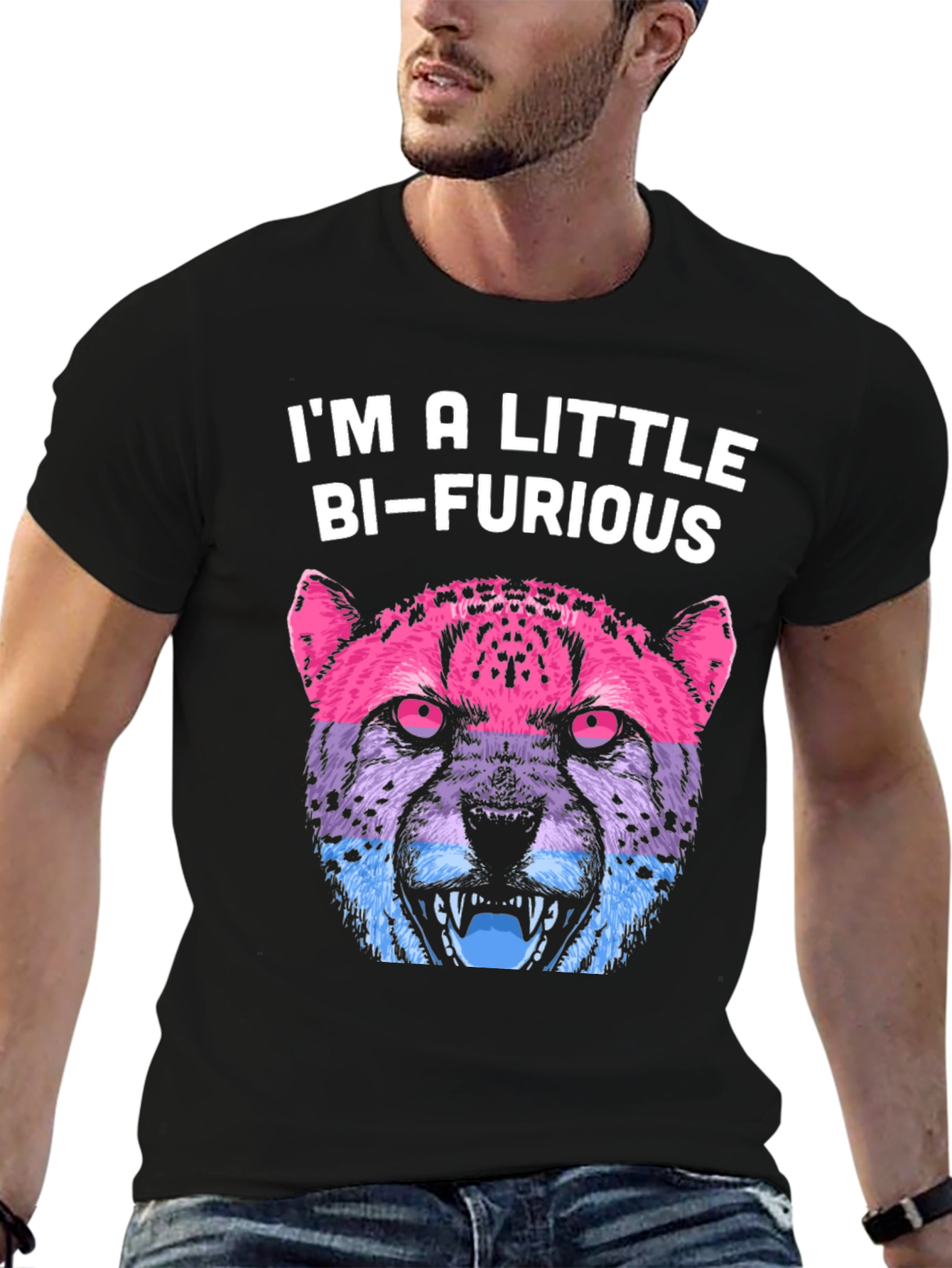 Bi-Furious Graphic T-Shirt - LGBTQ+ Pride