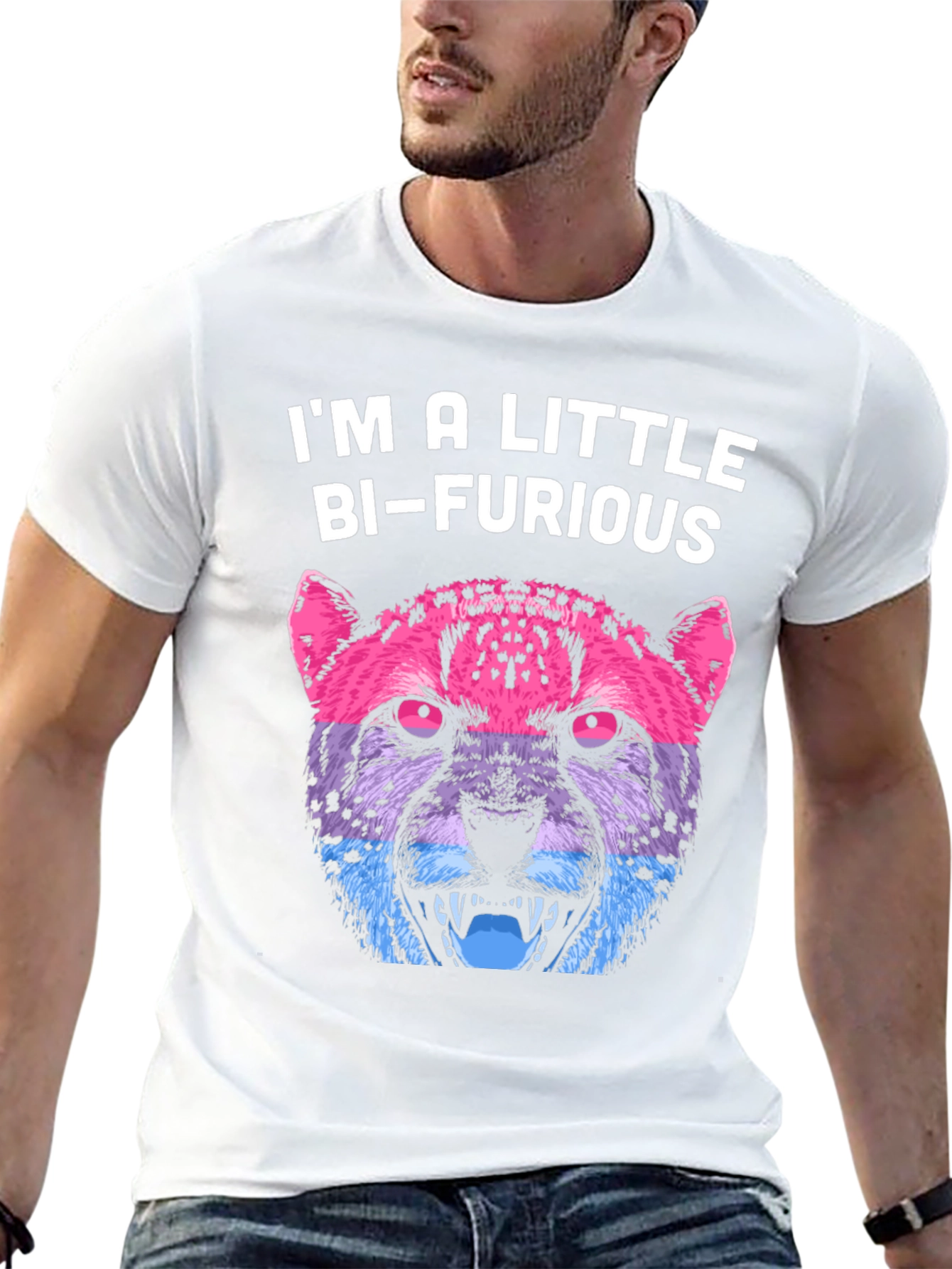 Bi-Furious Graphic T-Shirt - LGBTQ+ Pride