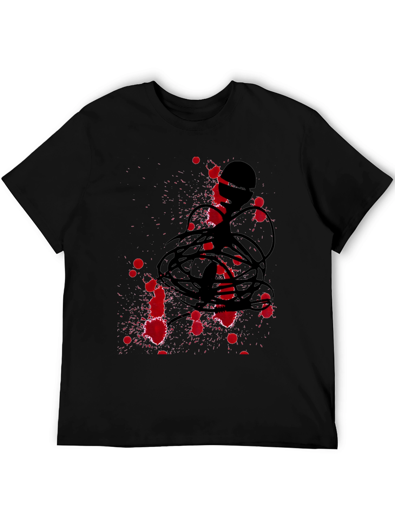 Abstract Graphic Tee - Black