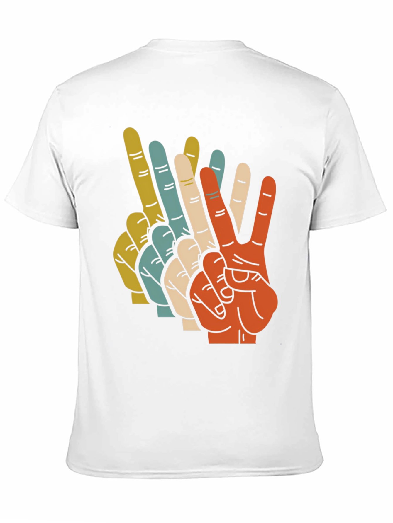 Retro Peace Sign Graphic T-Shirt