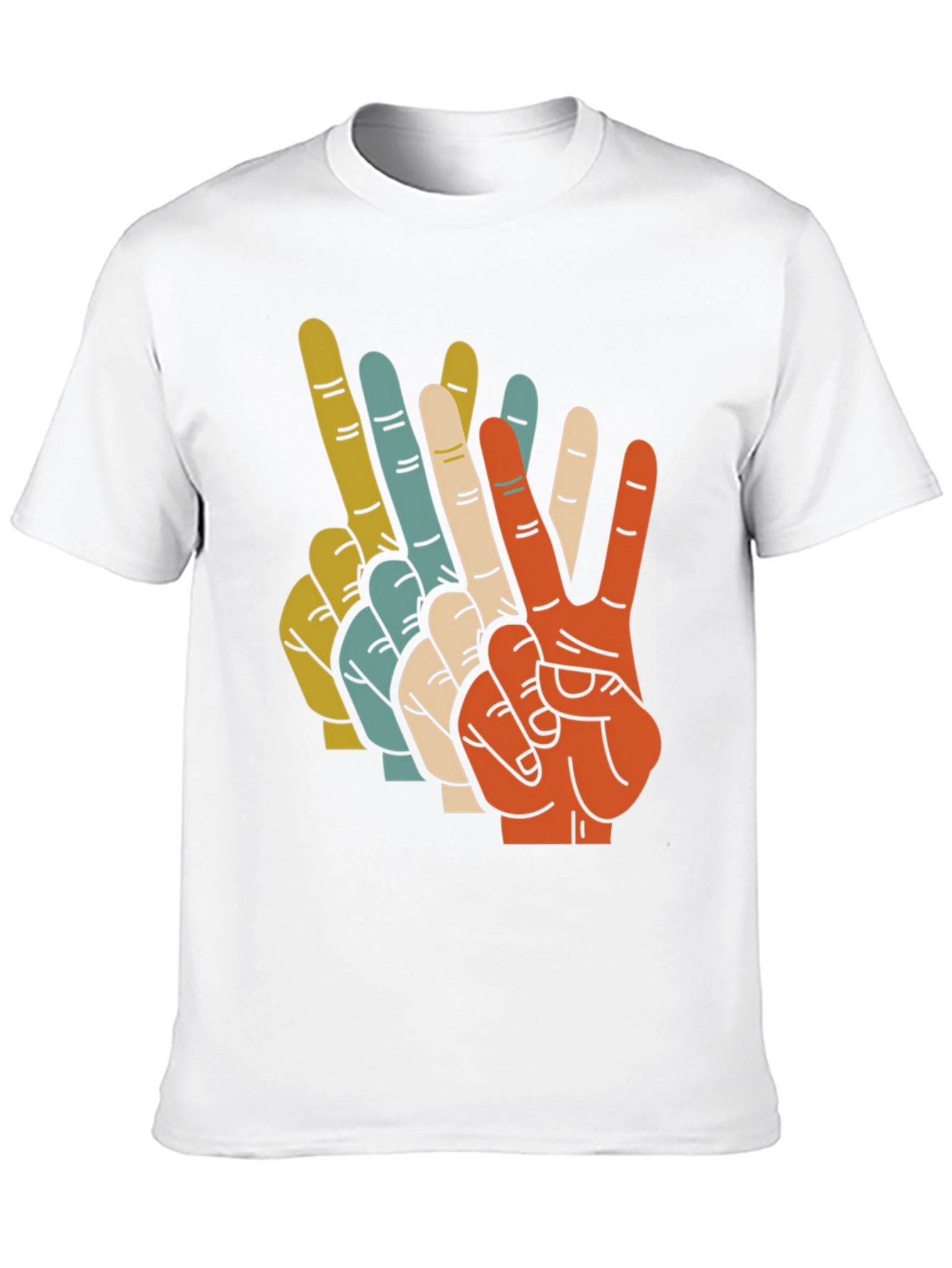 Retro Peace Sign Graphic T-Shirt