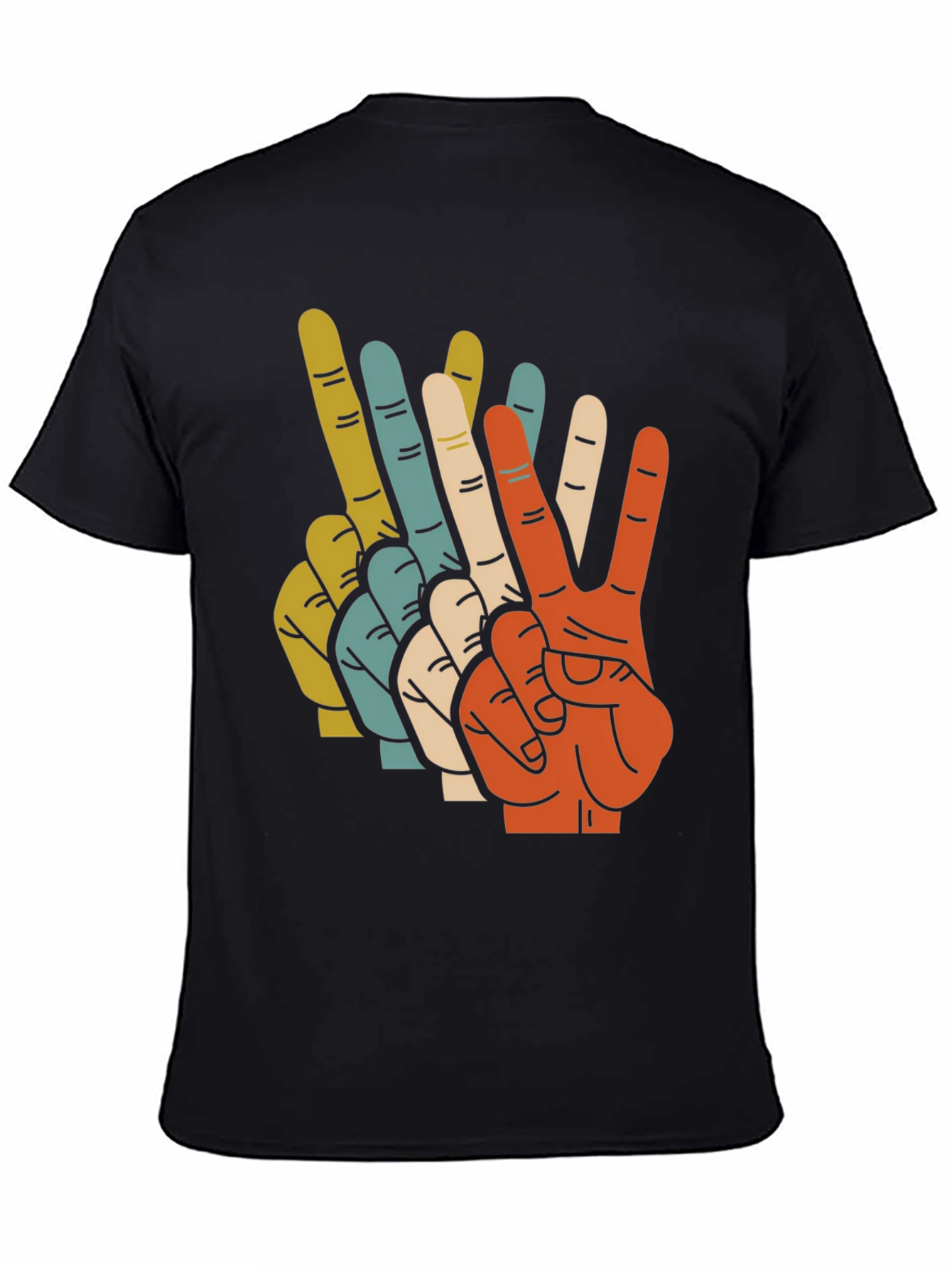 Retro Peace Sign Graphic T-Shirt