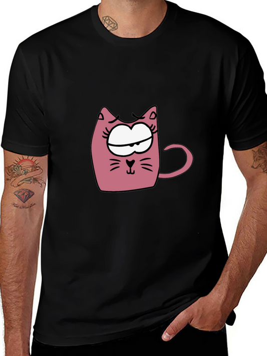 Cat Mug Graphic T-Shirt