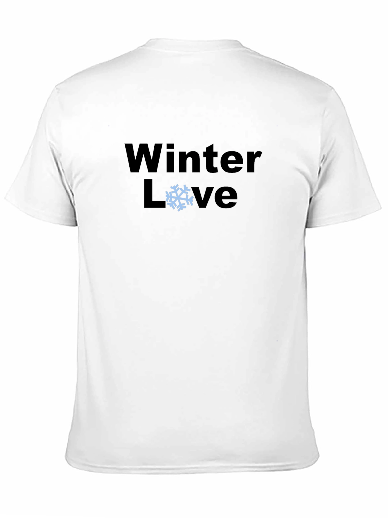 Winter Love Graphic T-Shirt - Black