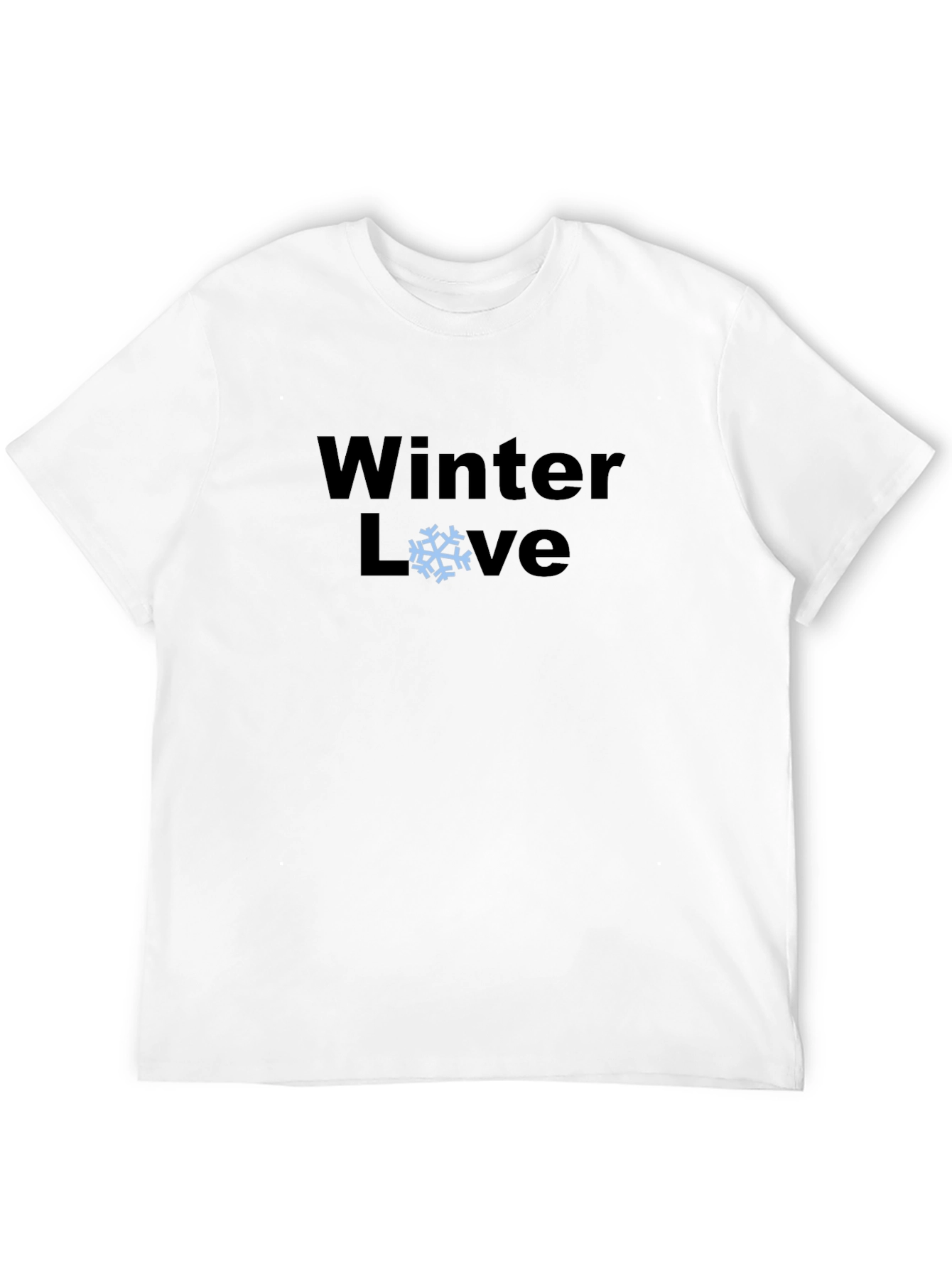 Winter Love Graphic T-Shirt - Black