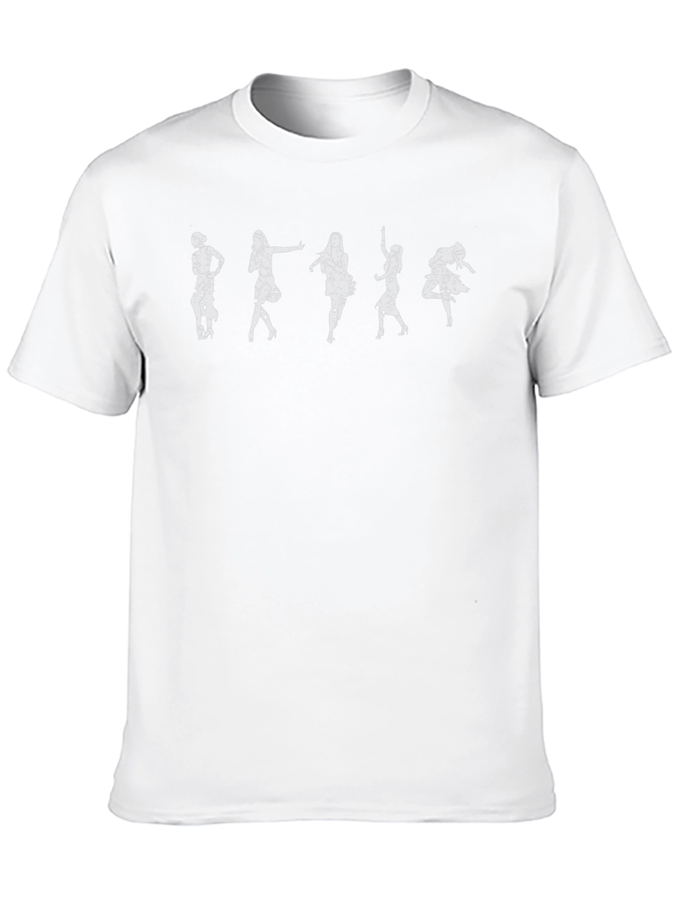 Dancing Figures Graphic Black T-Shirt