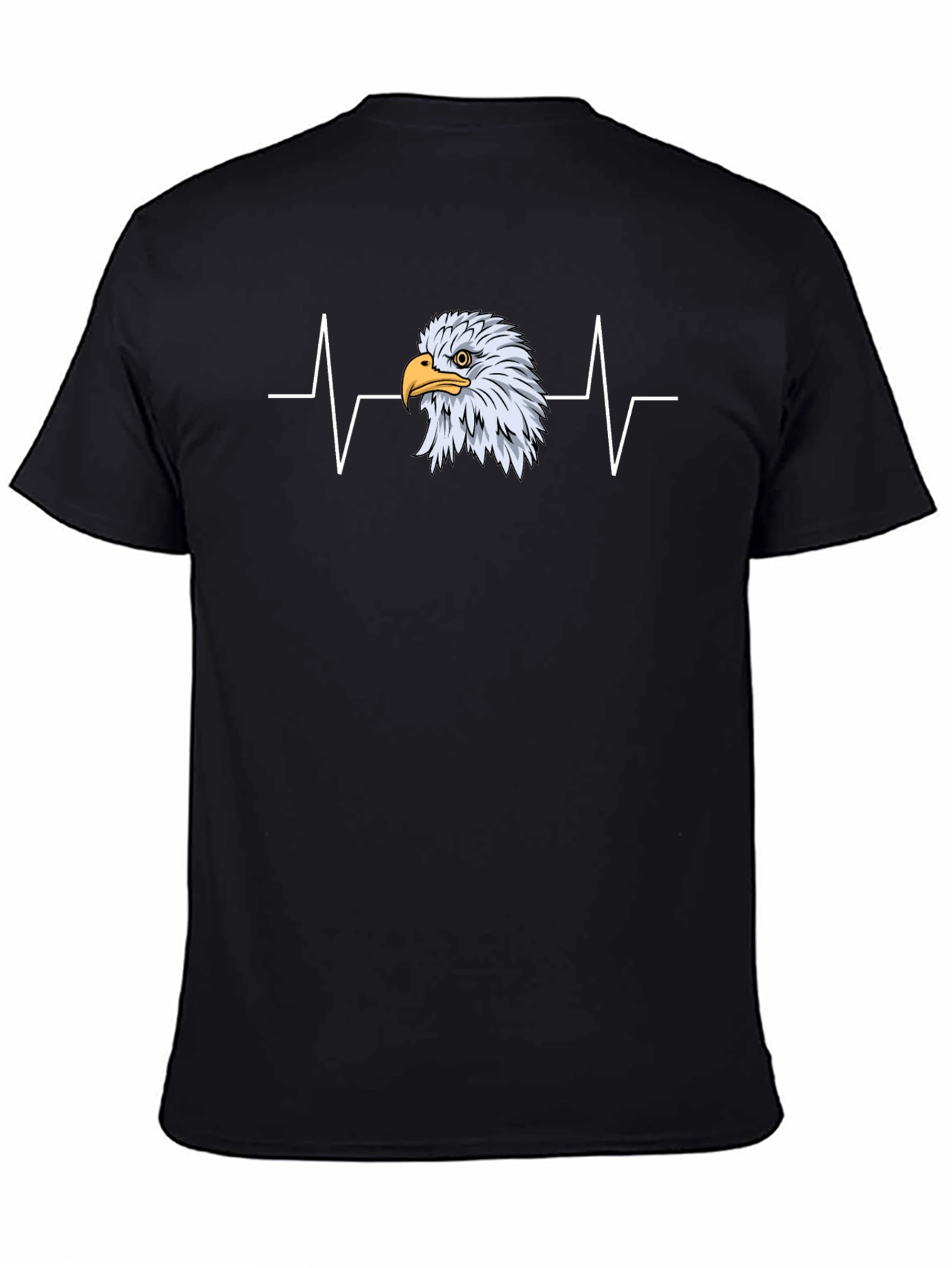 Eagle Heartbeat Graphic Tee - Black