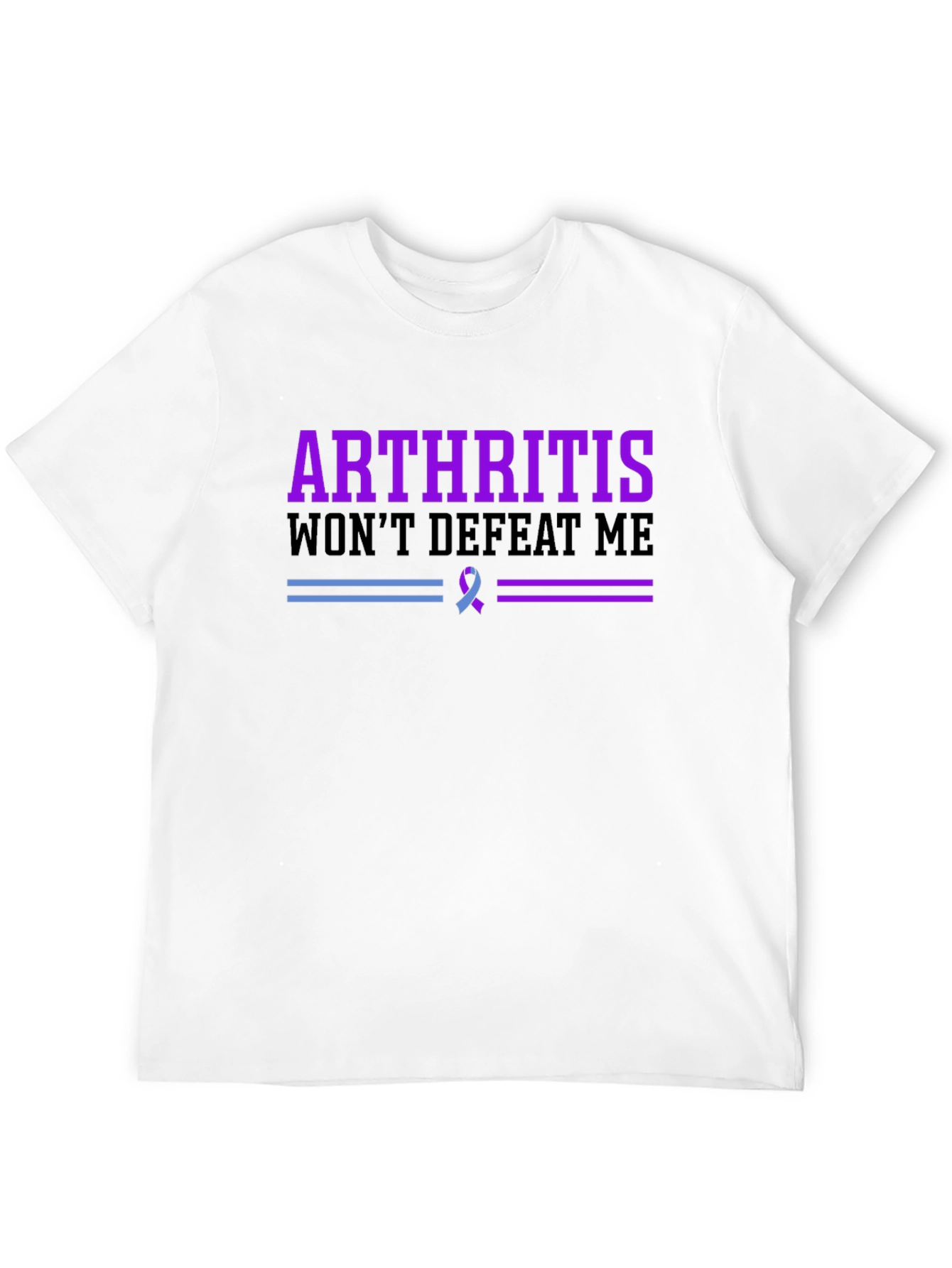 Arthritis Awareness T-Shirt - Wont Defeat Me!