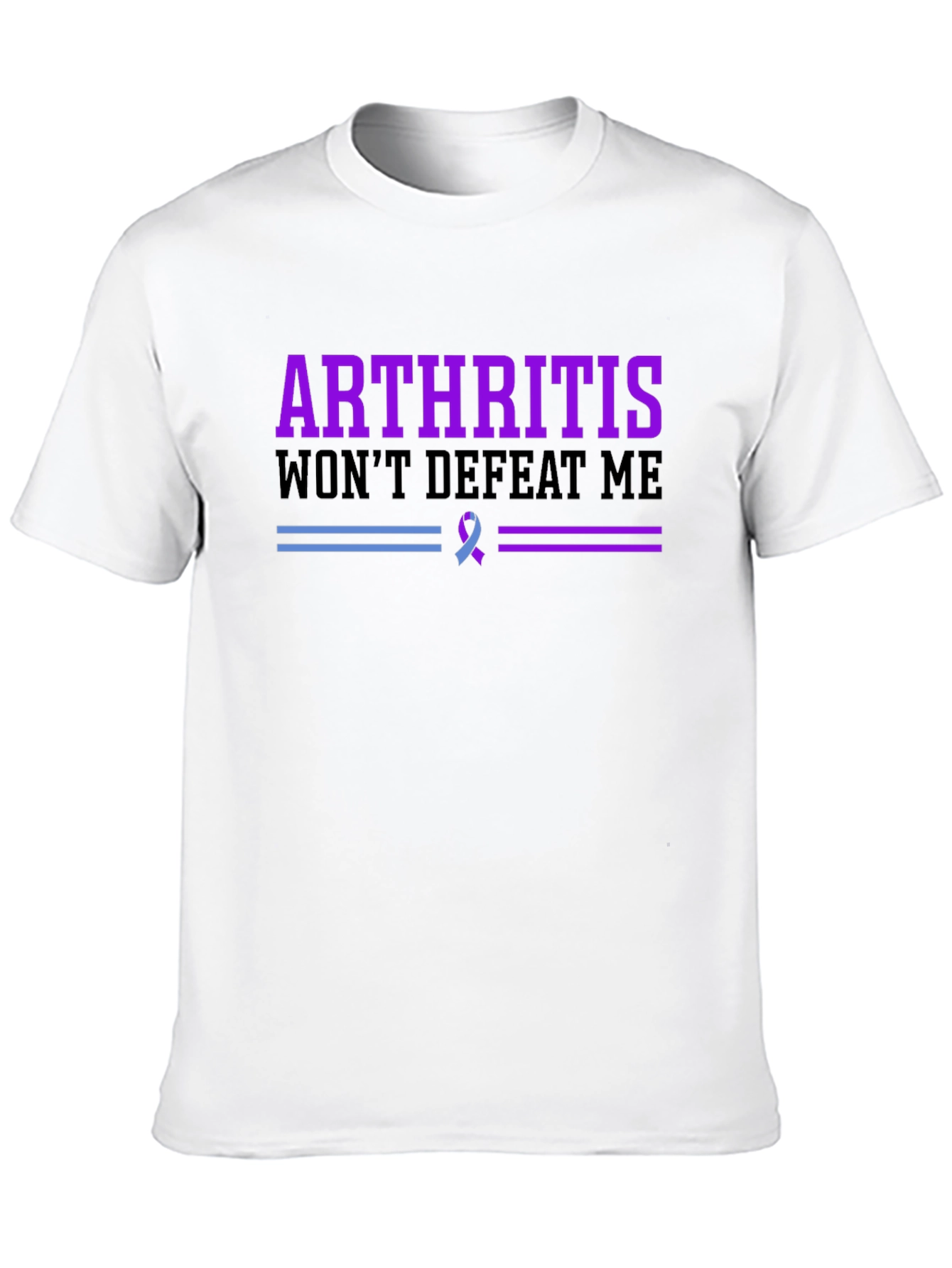 Arthritis Awareness T-Shirt - Wont Defeat Me!
