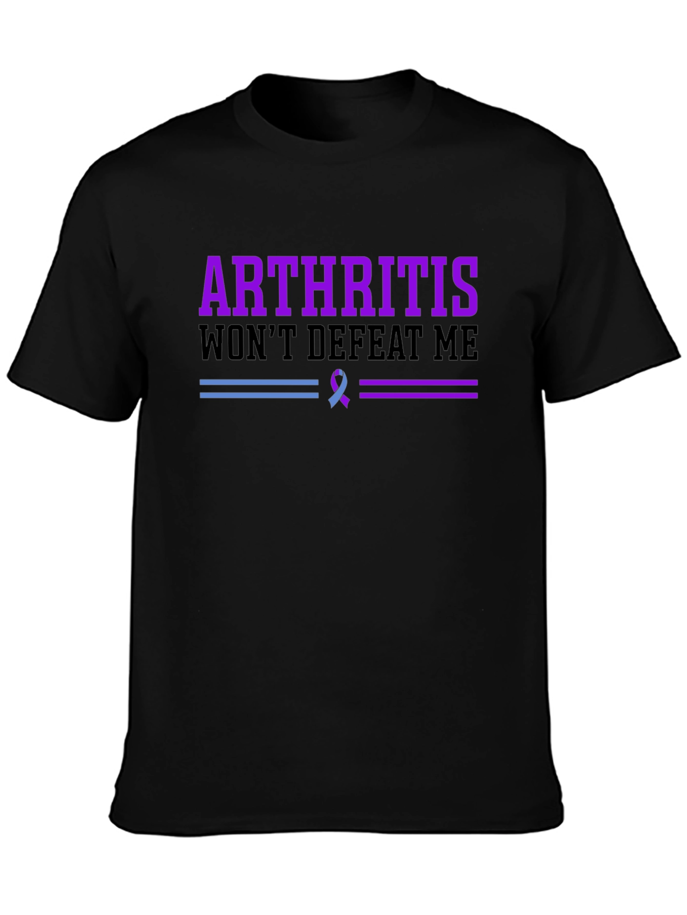 Arthritis Awareness T-Shirt - Wont Defeat Me!