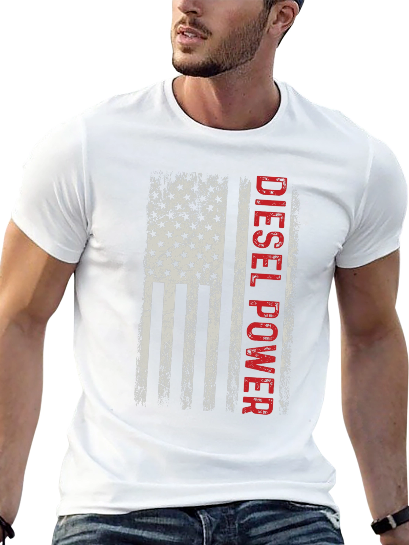 Diesel Power American Flag Graphic Tee