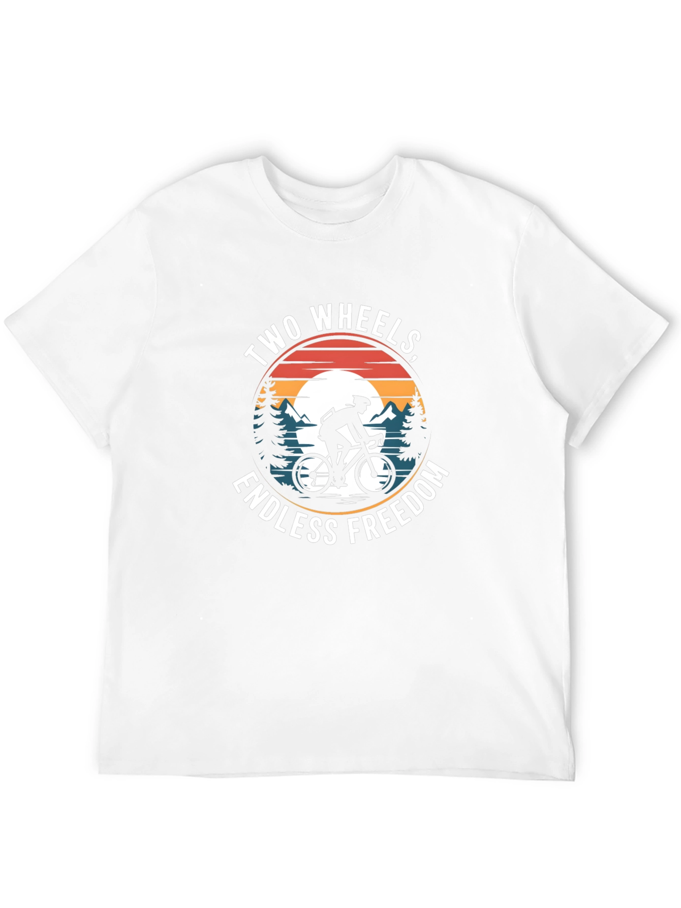 Two Wheels Endless Freedom Black T-Shirt