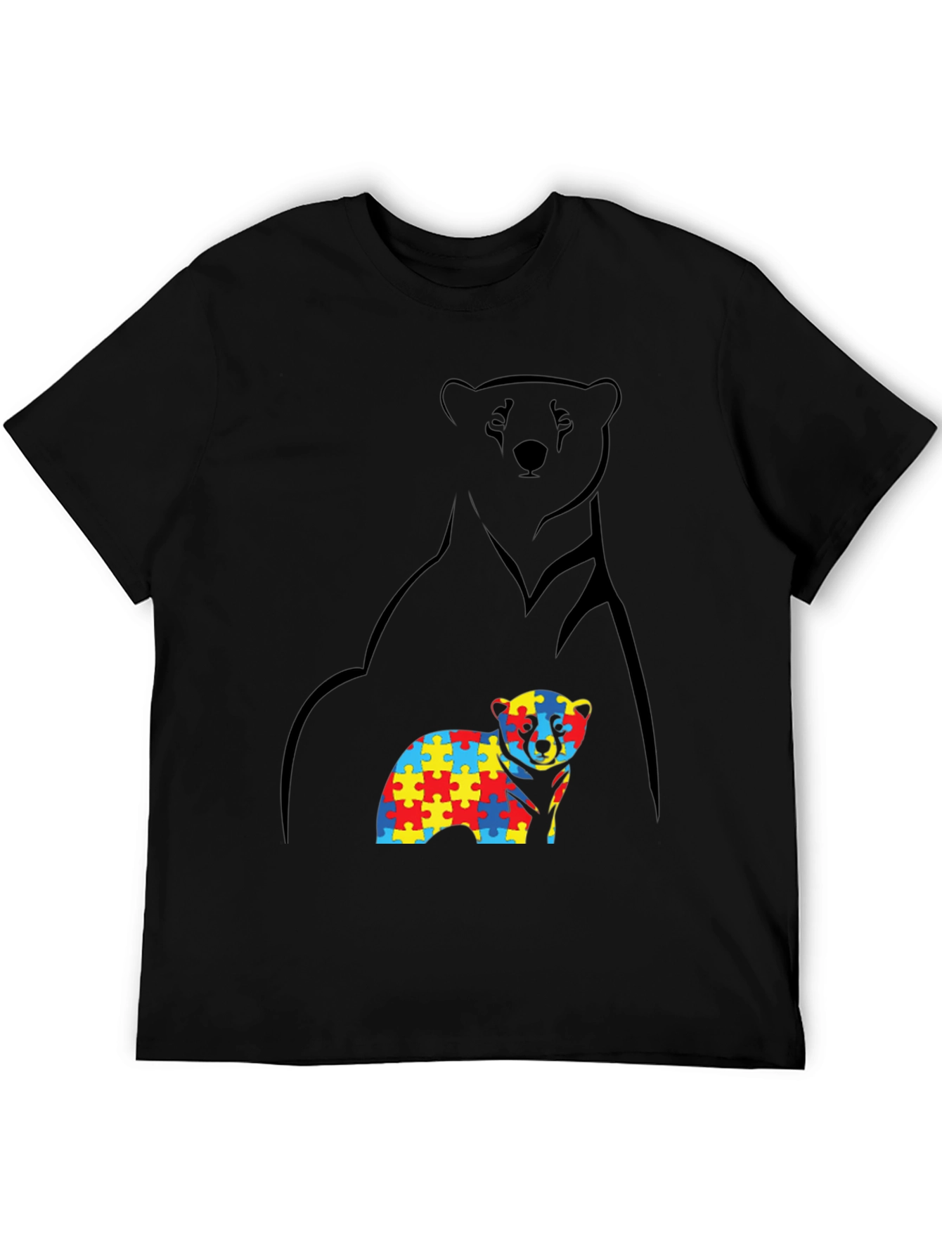 Autism Awareness Bear T-Shirt - Support & Acceptance