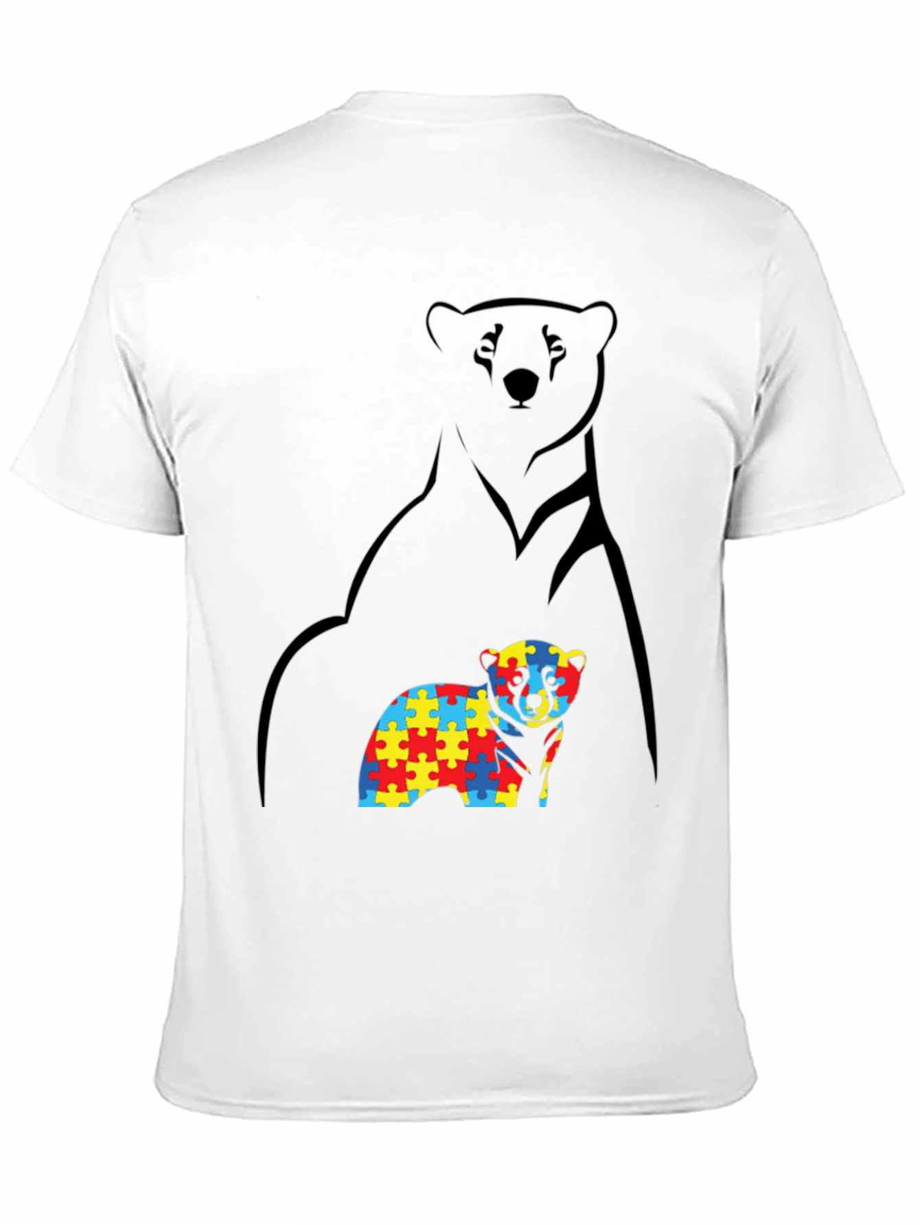 Autism Awareness Bear T-Shirt - Support & Acceptance