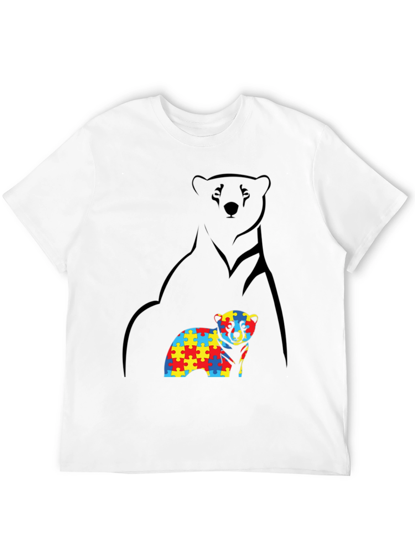 Autism Awareness Bear T-Shirt - Support & Acceptance
