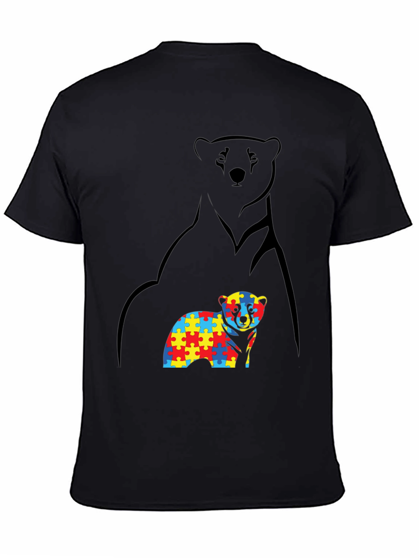 Autism Awareness Bear T-Shirt - Support & Acceptance