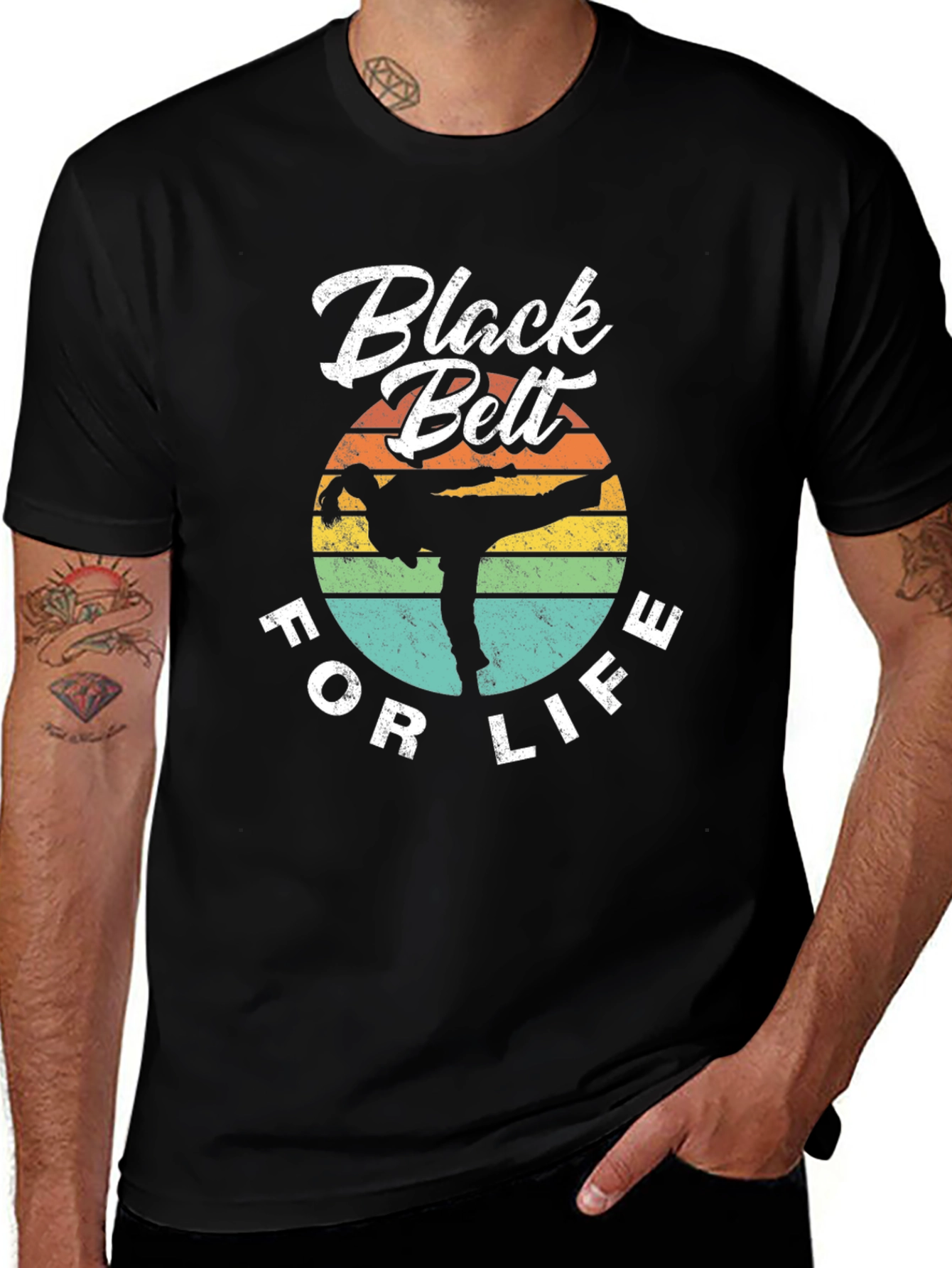 Black Belt For Life T-Shirt - Martial Arts