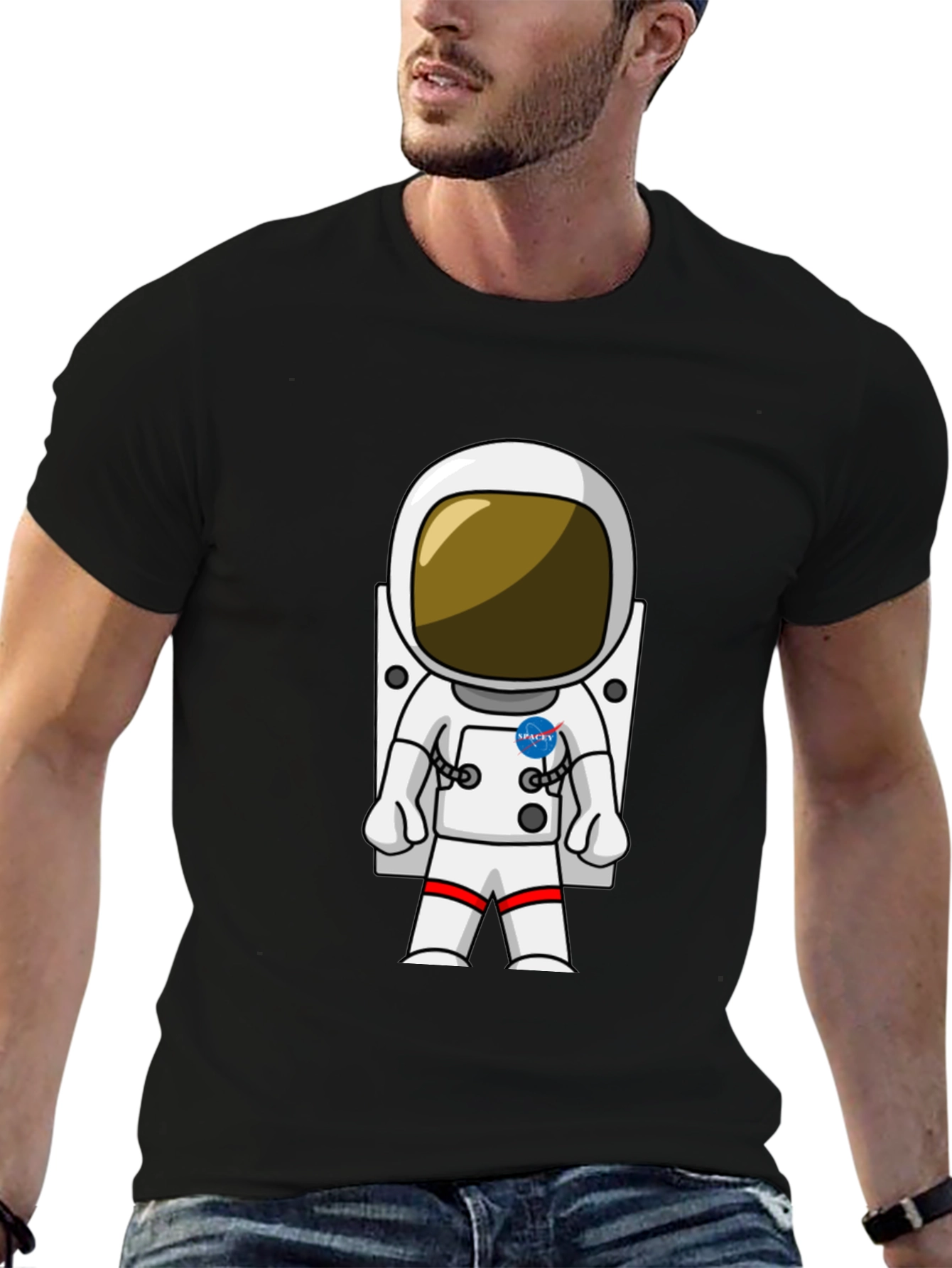Astronaut Graphic T-Shirt - Space Explorers Tee