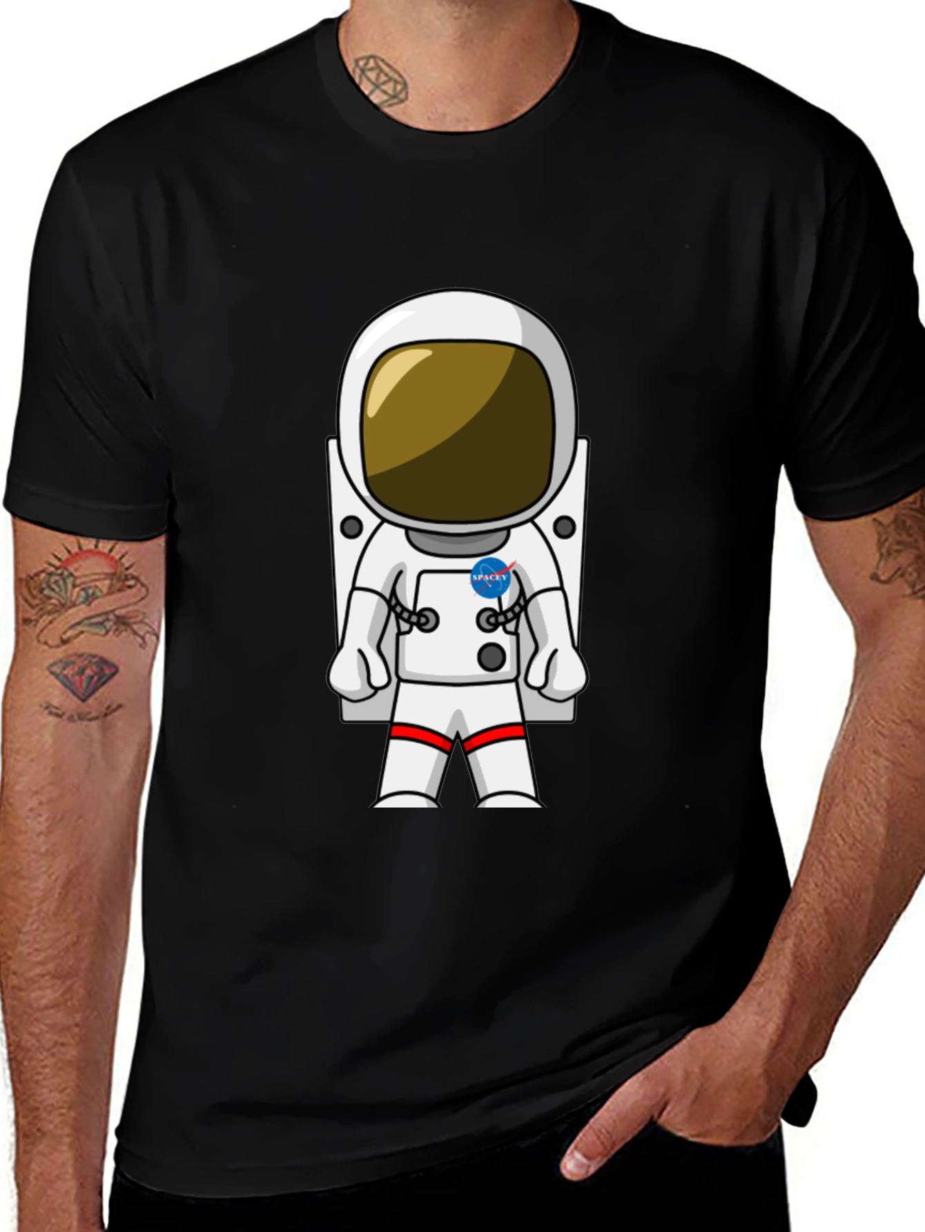 Astronaut Graphic T-Shirt - Space Explorers Tee