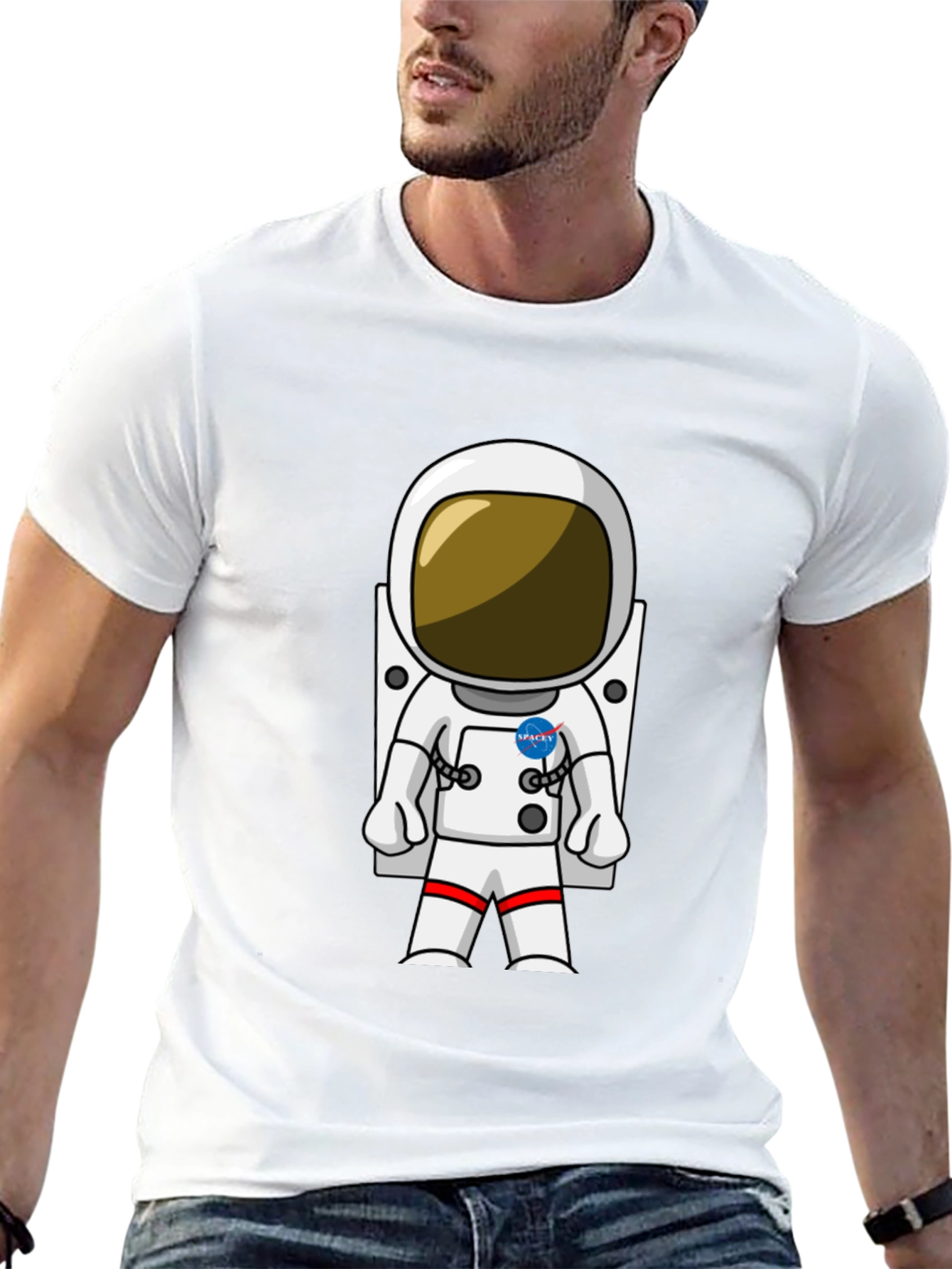 Astronaut Graphic T-Shirt - Space Explorers Tee