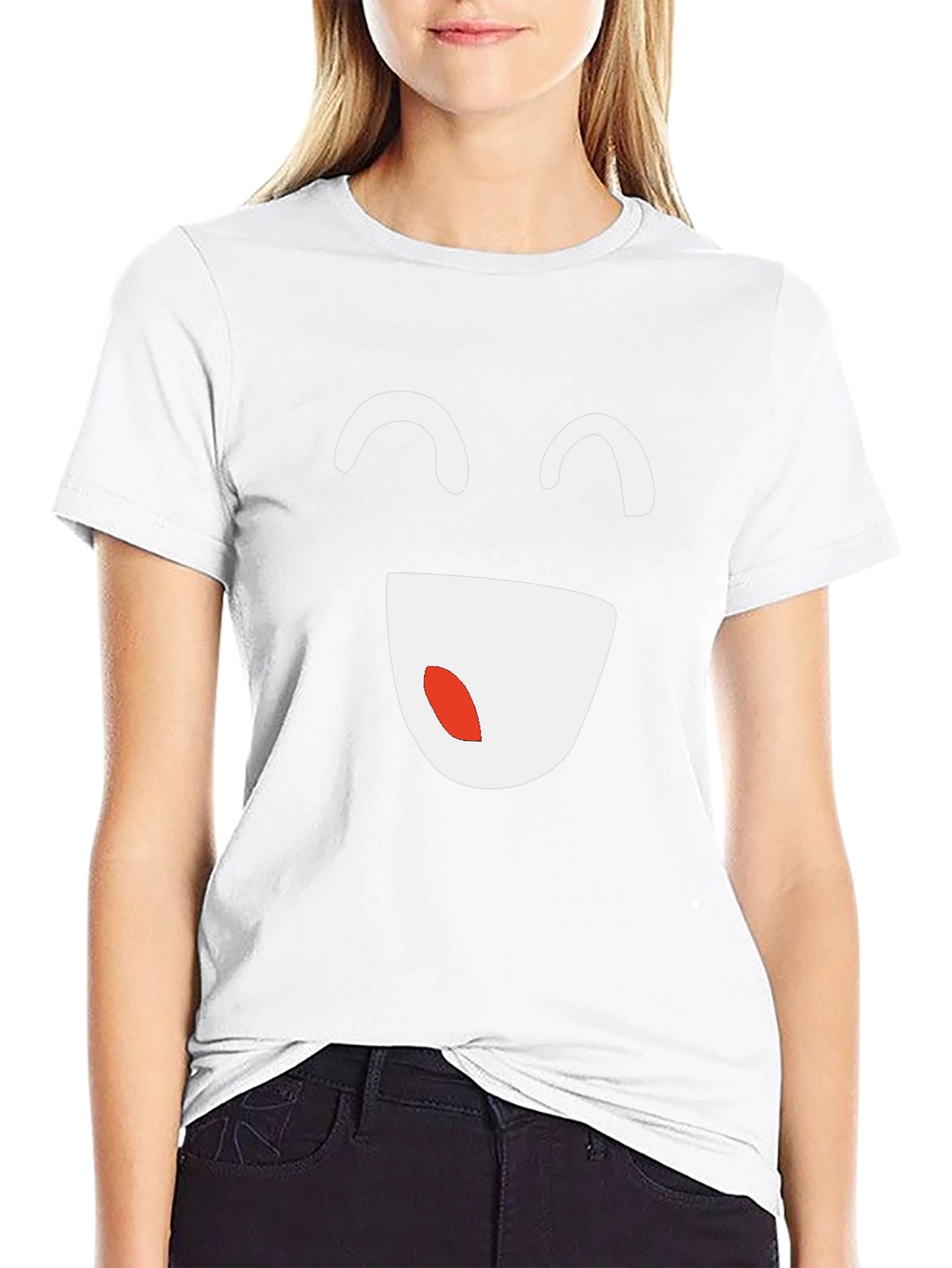 Smiley Face Graphic Tee - Casual Comfort