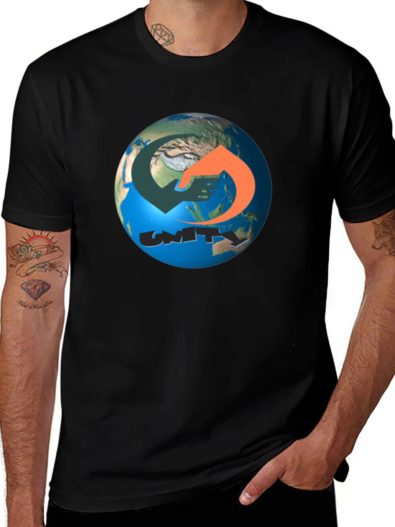 Unity Earth T-Shirt - Black