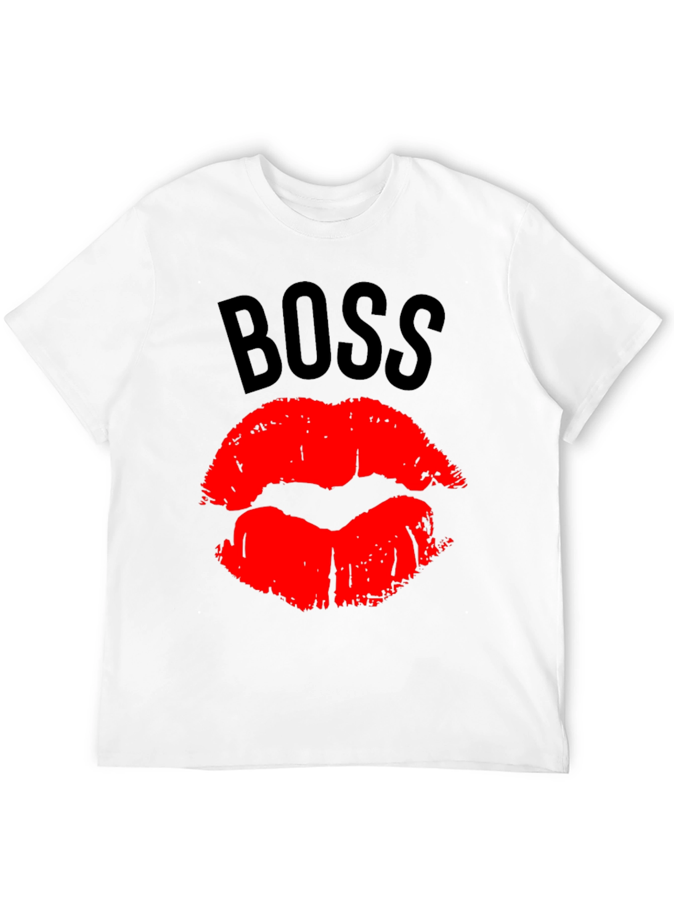 Boss Lips Graphic Tee - Bold Black T-Shirt