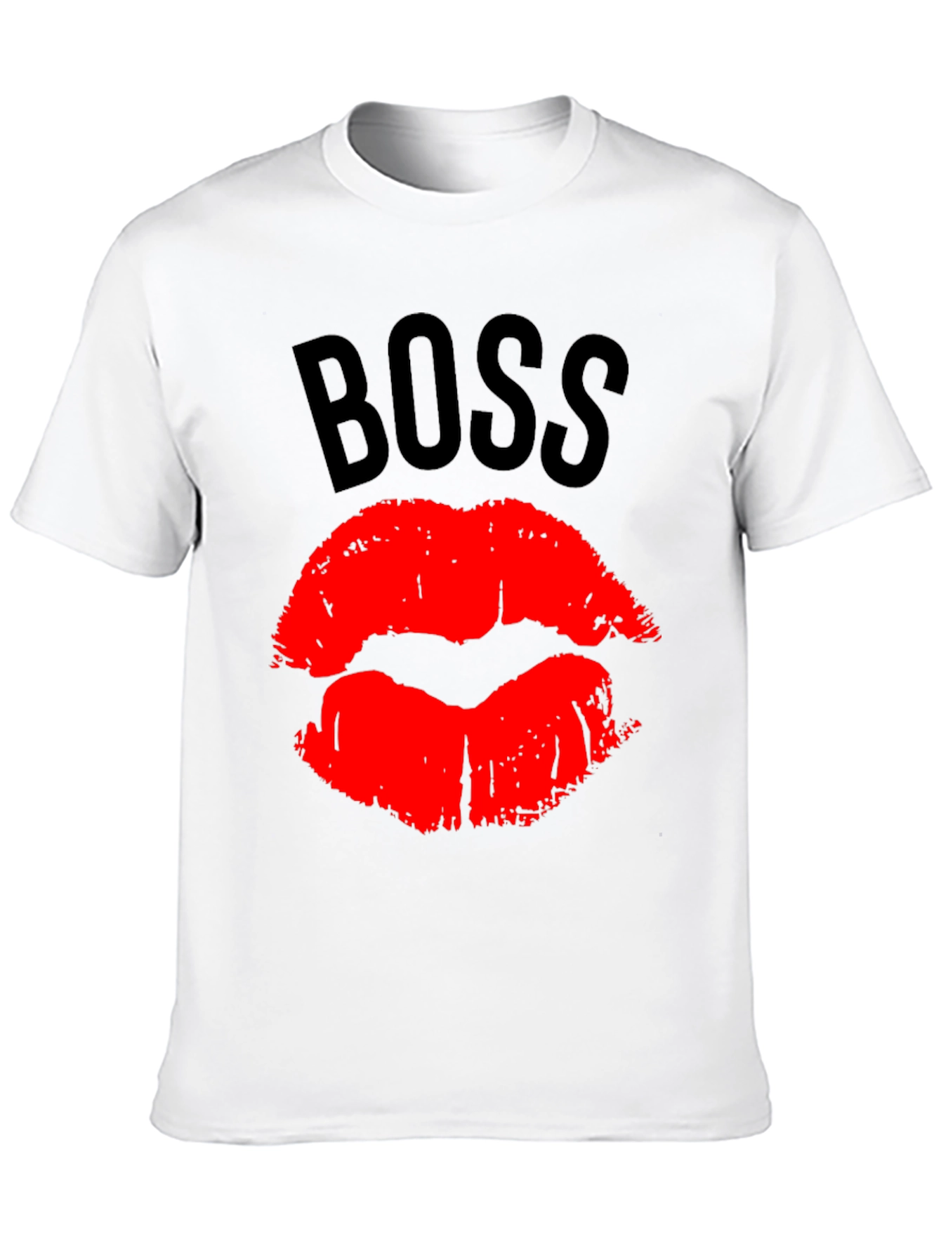 Boss Lips Graphic Tee - Bold Black T-Shirt