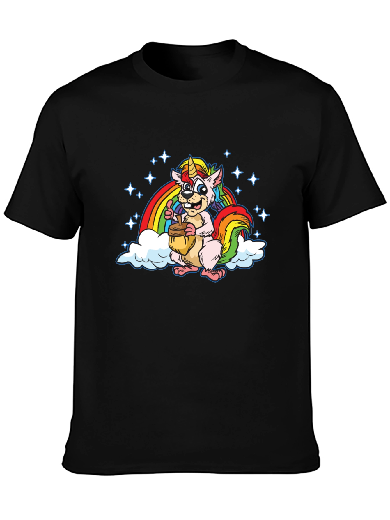 Unicorn Squirrel Rainbow T-Shirt