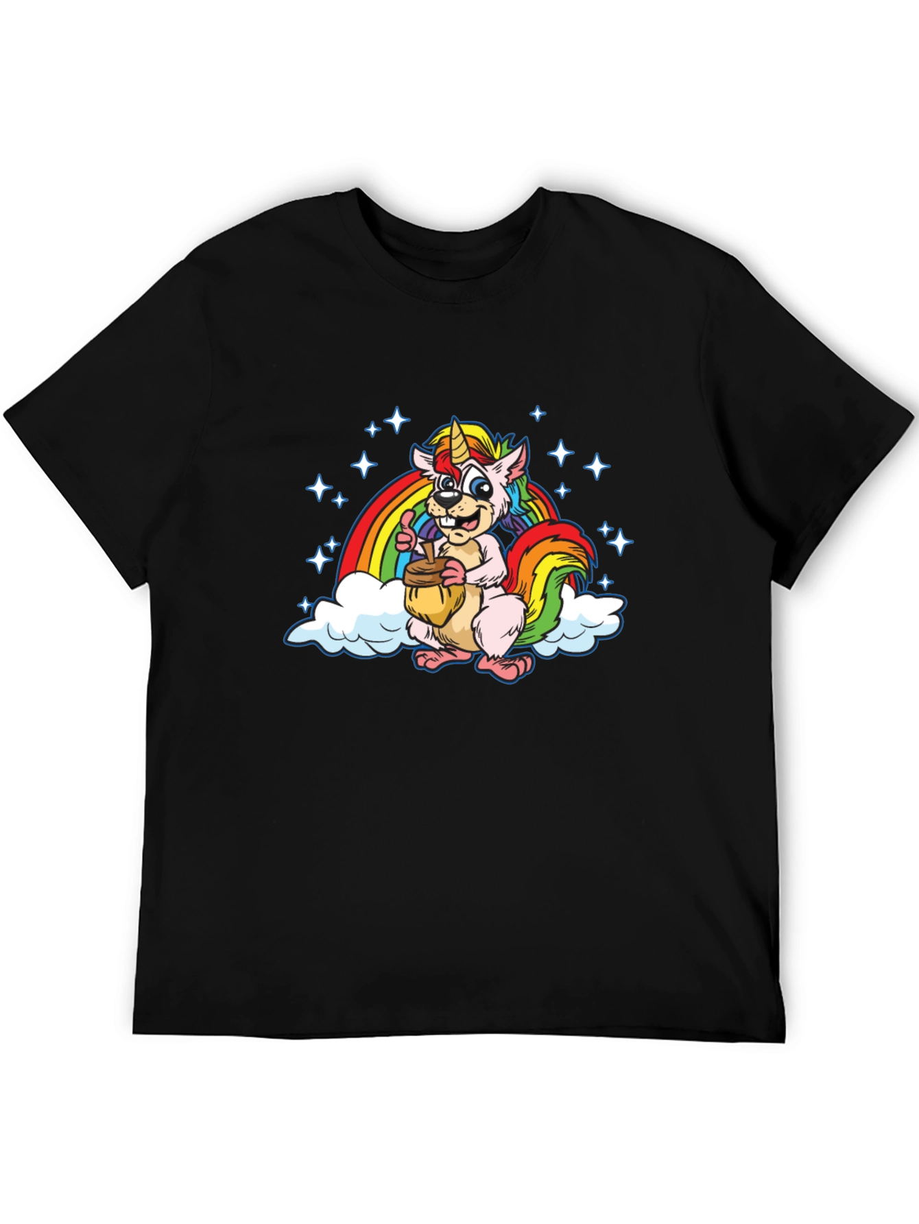 Unicorn Squirrel Rainbow T-Shirt