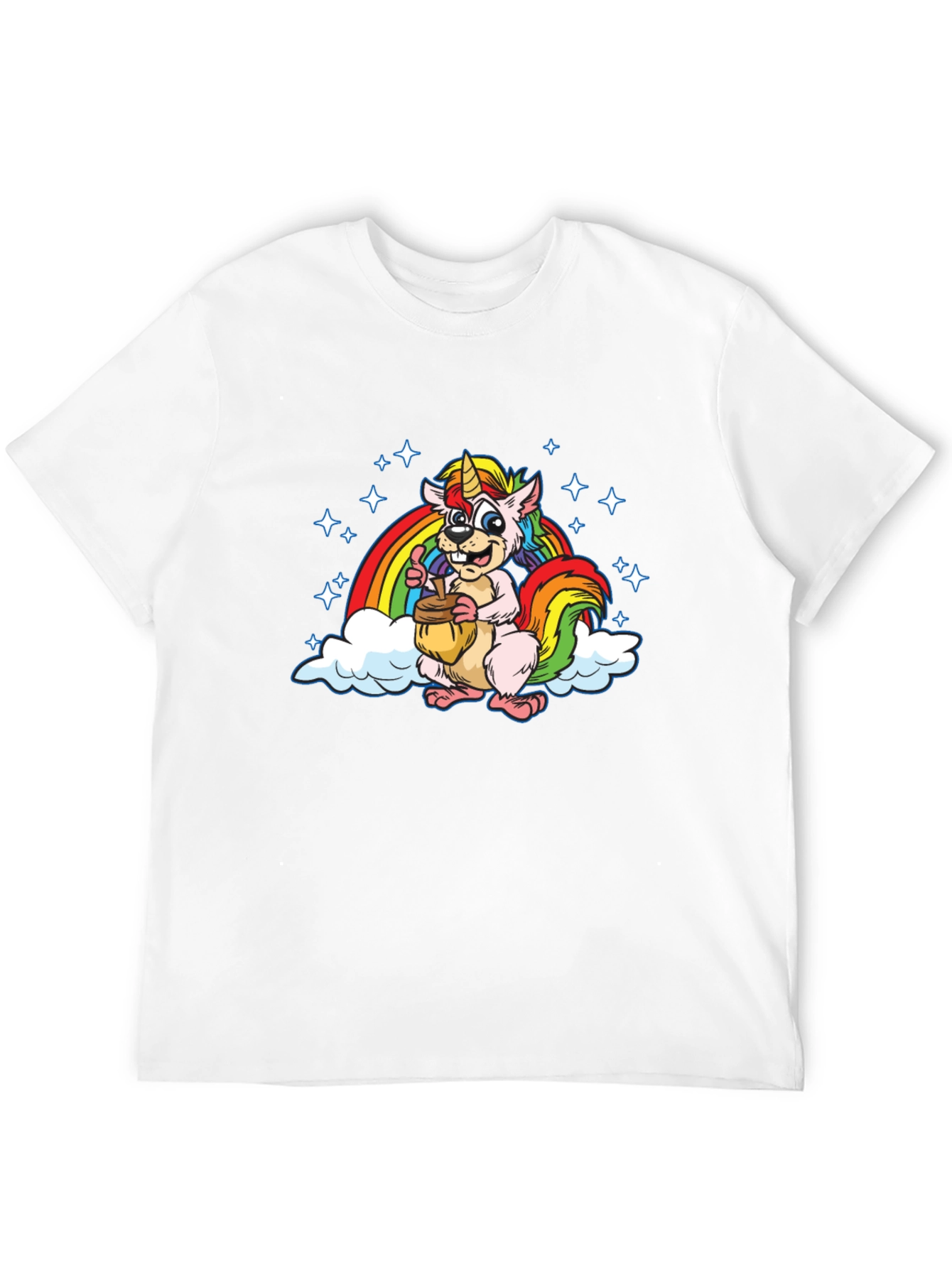 Unicorn Squirrel Rainbow T-Shirt