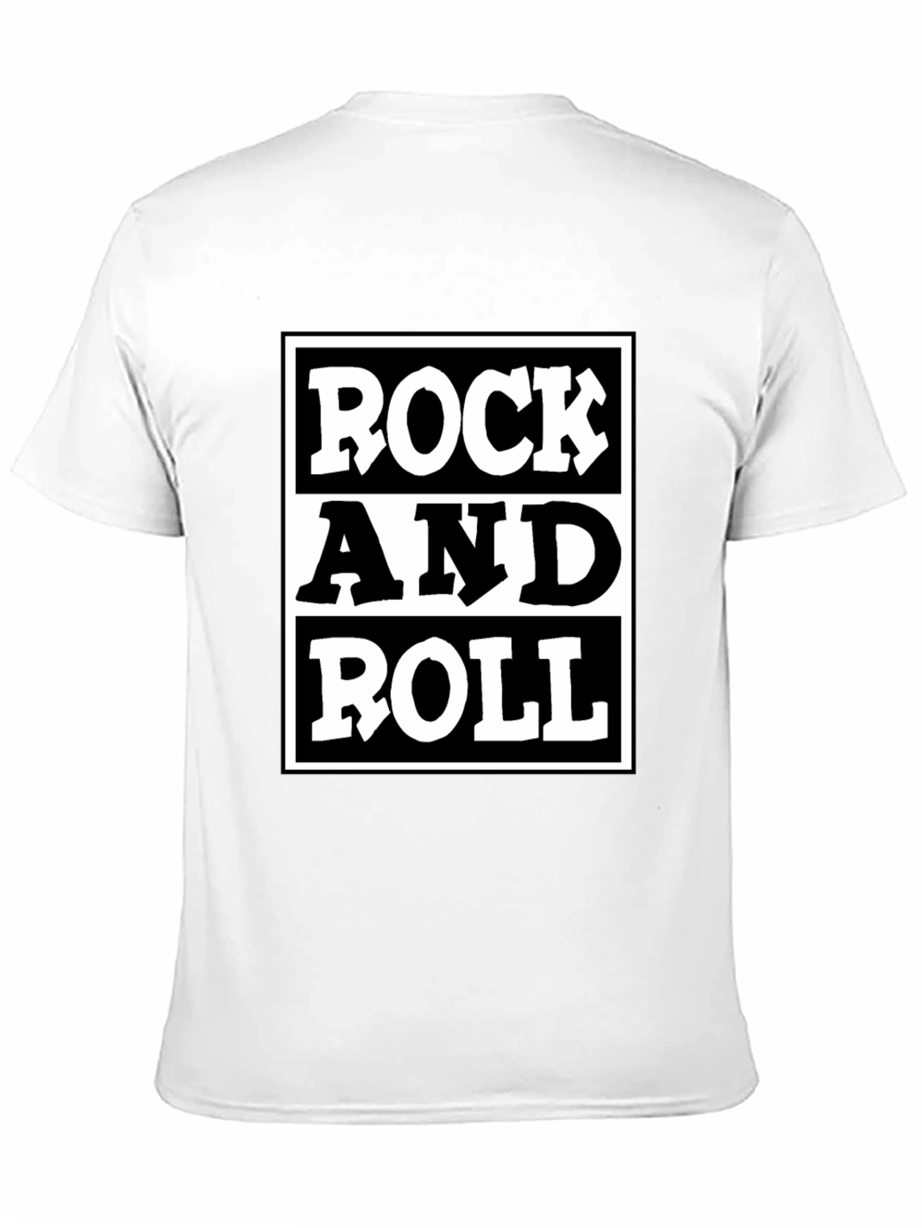 Rock and Roll Graphic T-Shirt - Black