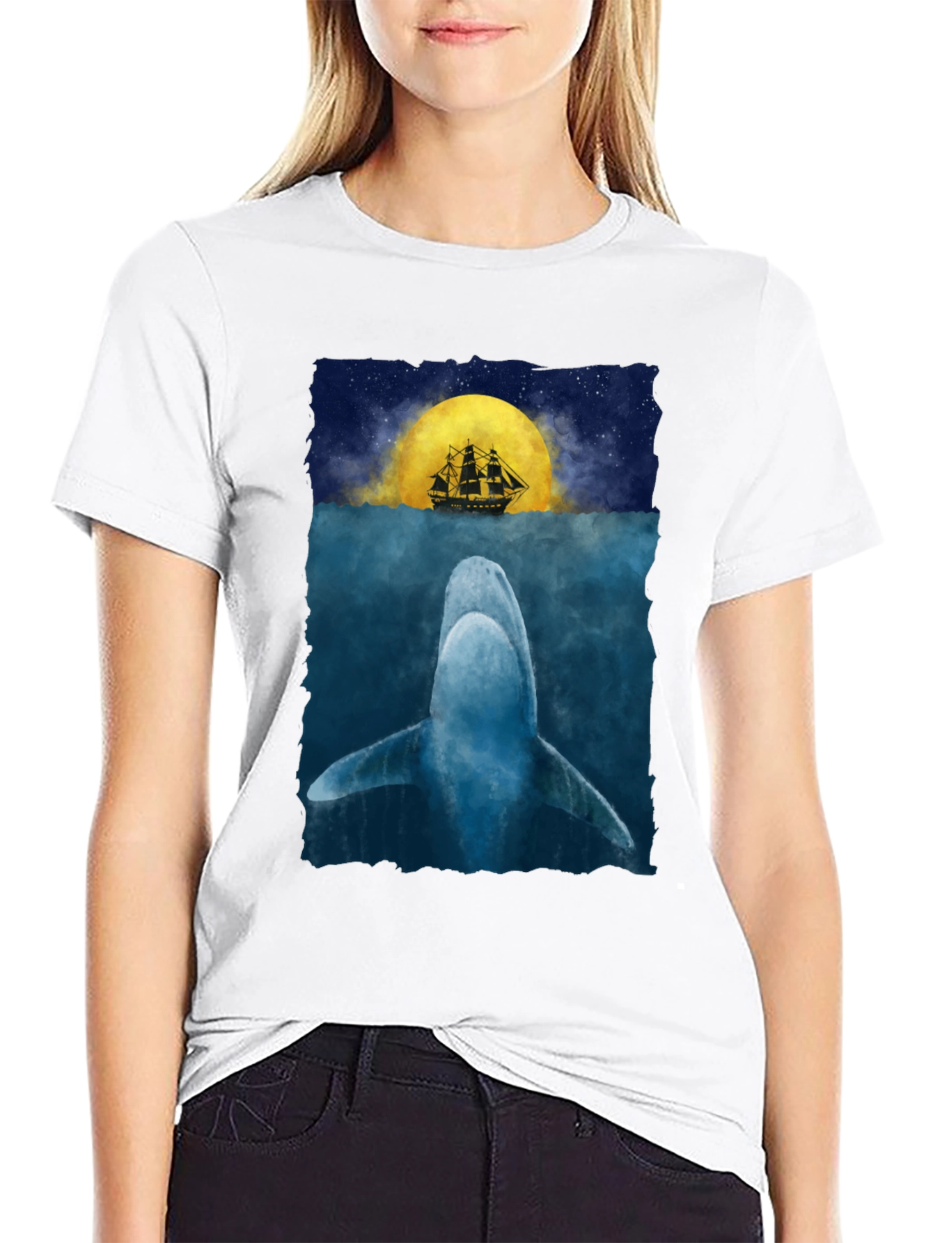 Whale & Ship Graphic Tee - Under the Sea