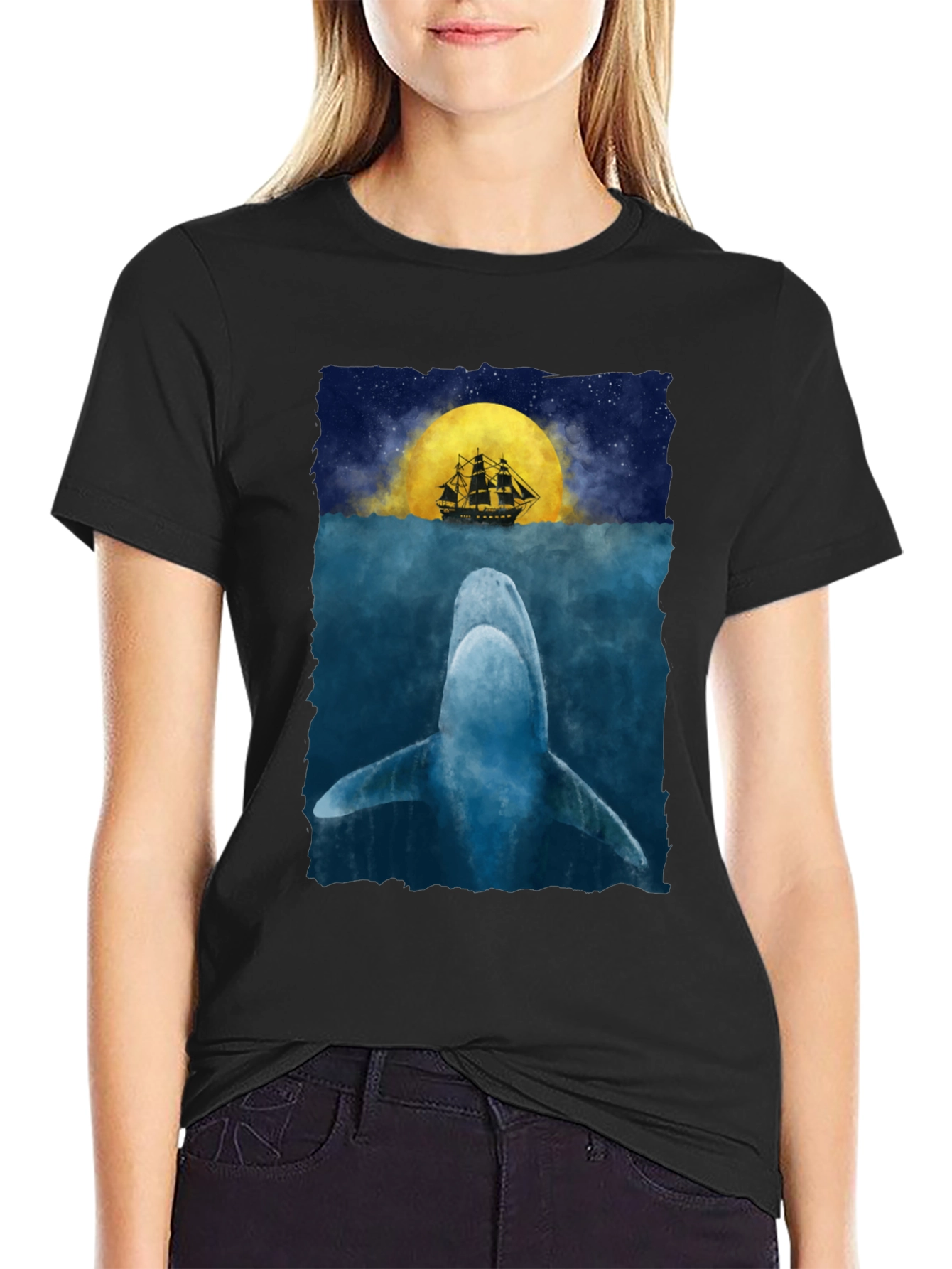 Whale & Ship Graphic Tee - Under the Sea