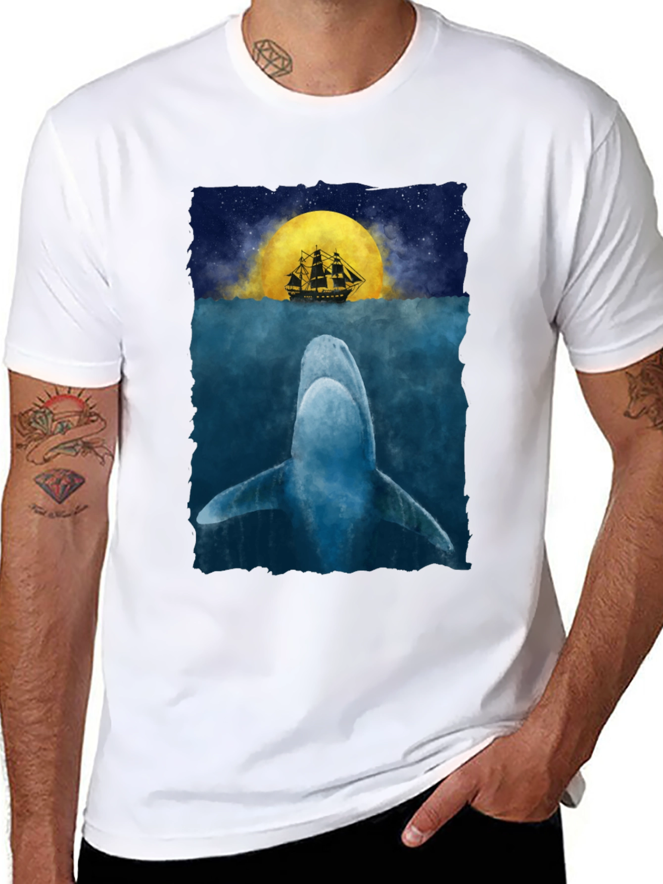 Whale & Ship Graphic Tee - Under the Sea