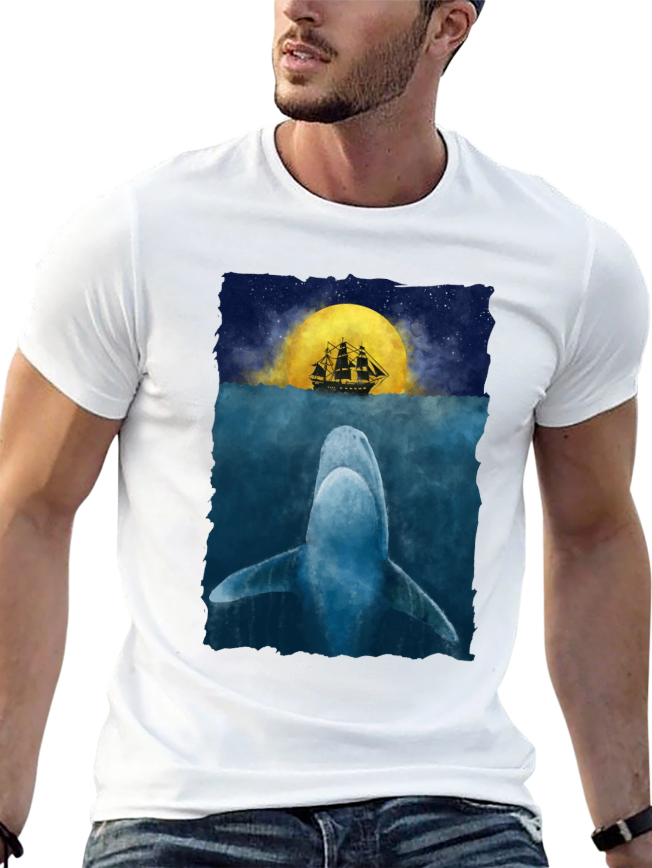 Whale & Ship Graphic Tee - Under the Sea
