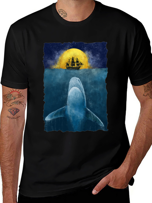 Whale & Ship Graphic Tee - Under the Sea