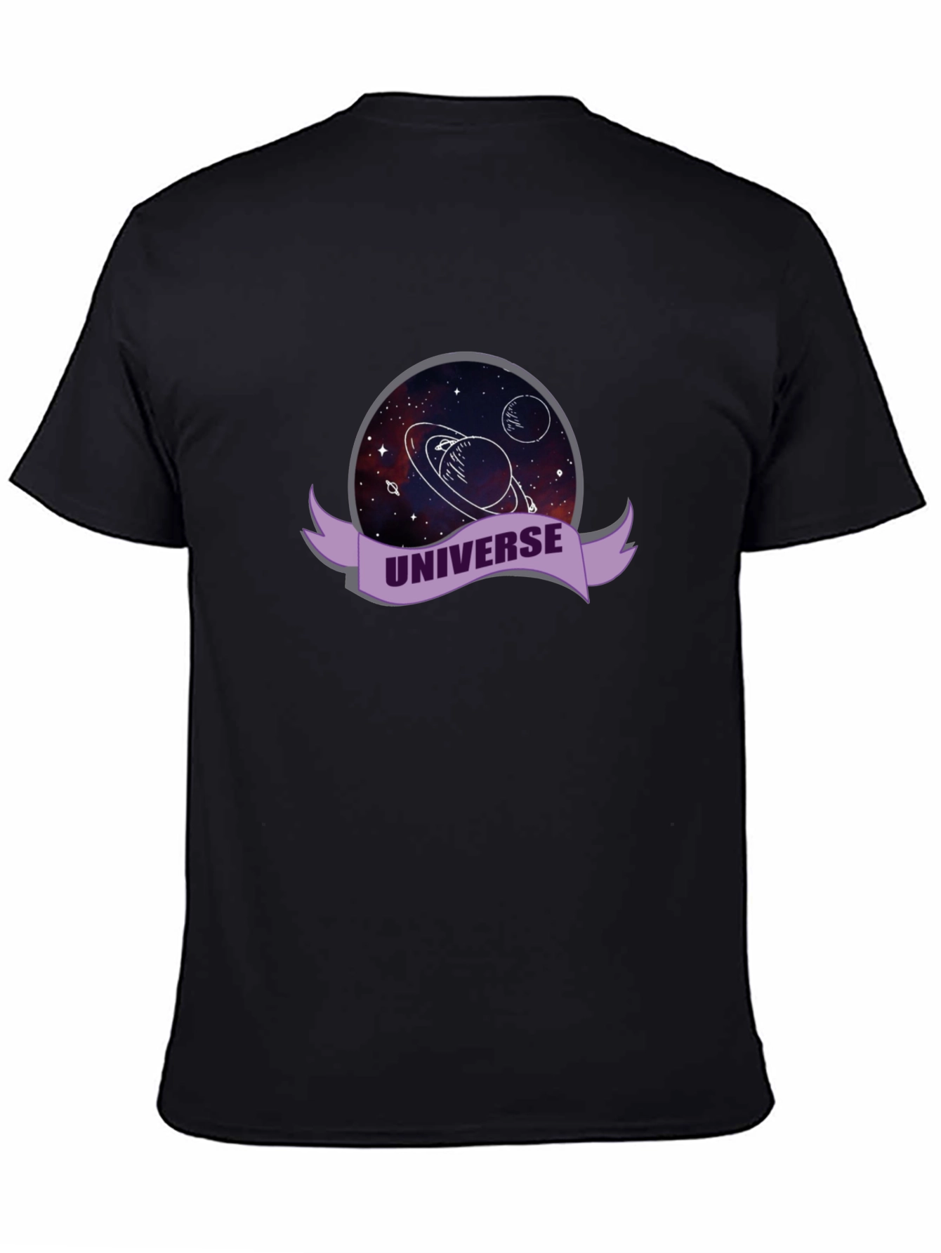 Universe Graphic Black T-Shirt