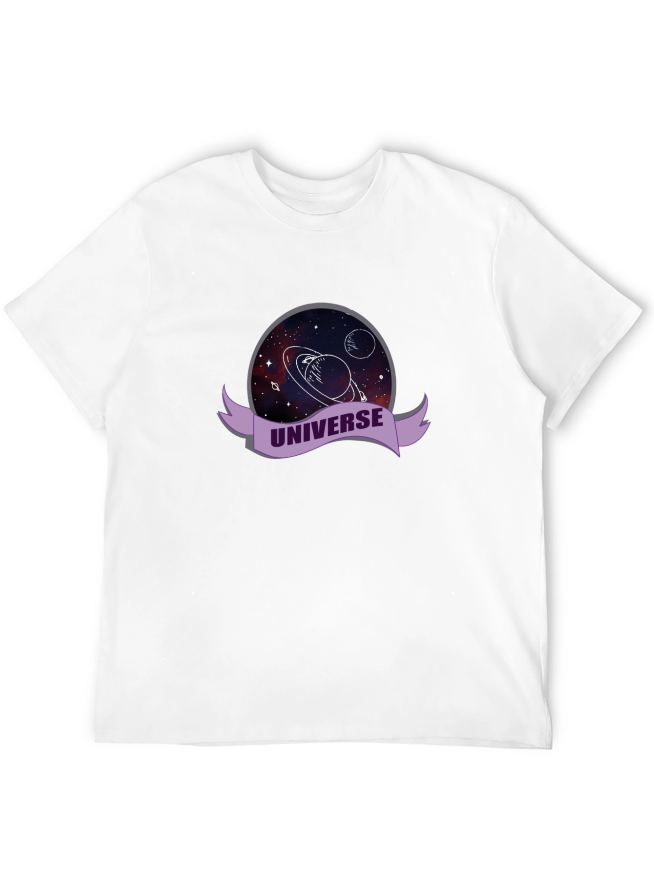 Universe Graphic Black T-Shirt