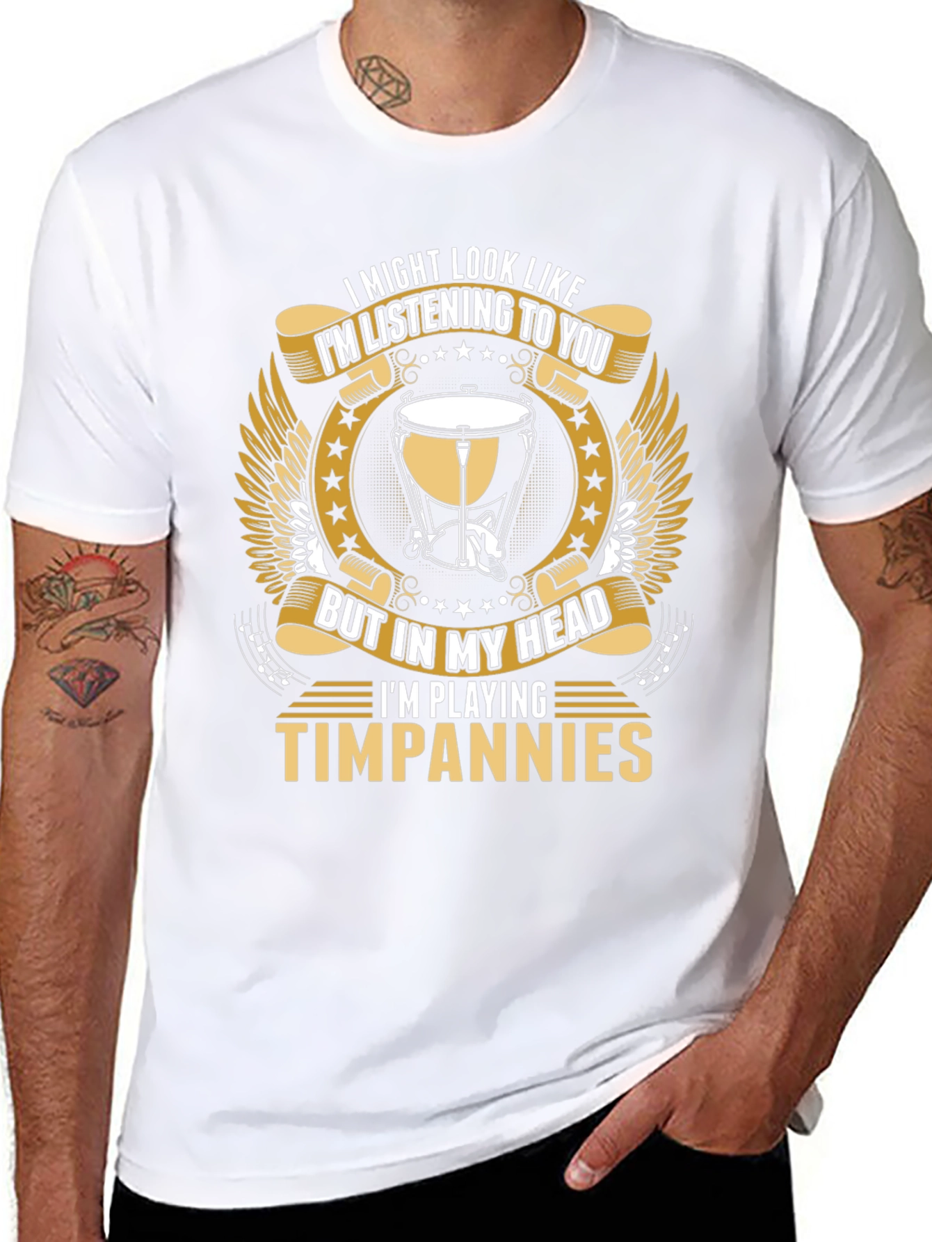Timpani Musician T-Shirt: Im Playing Timpanies in my Head